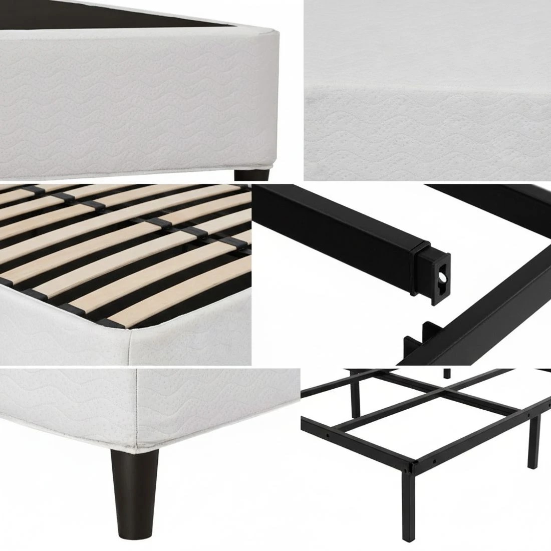 6 Artiss Bed Frame Double Size Metal  MASON - Multi, 6 of 7