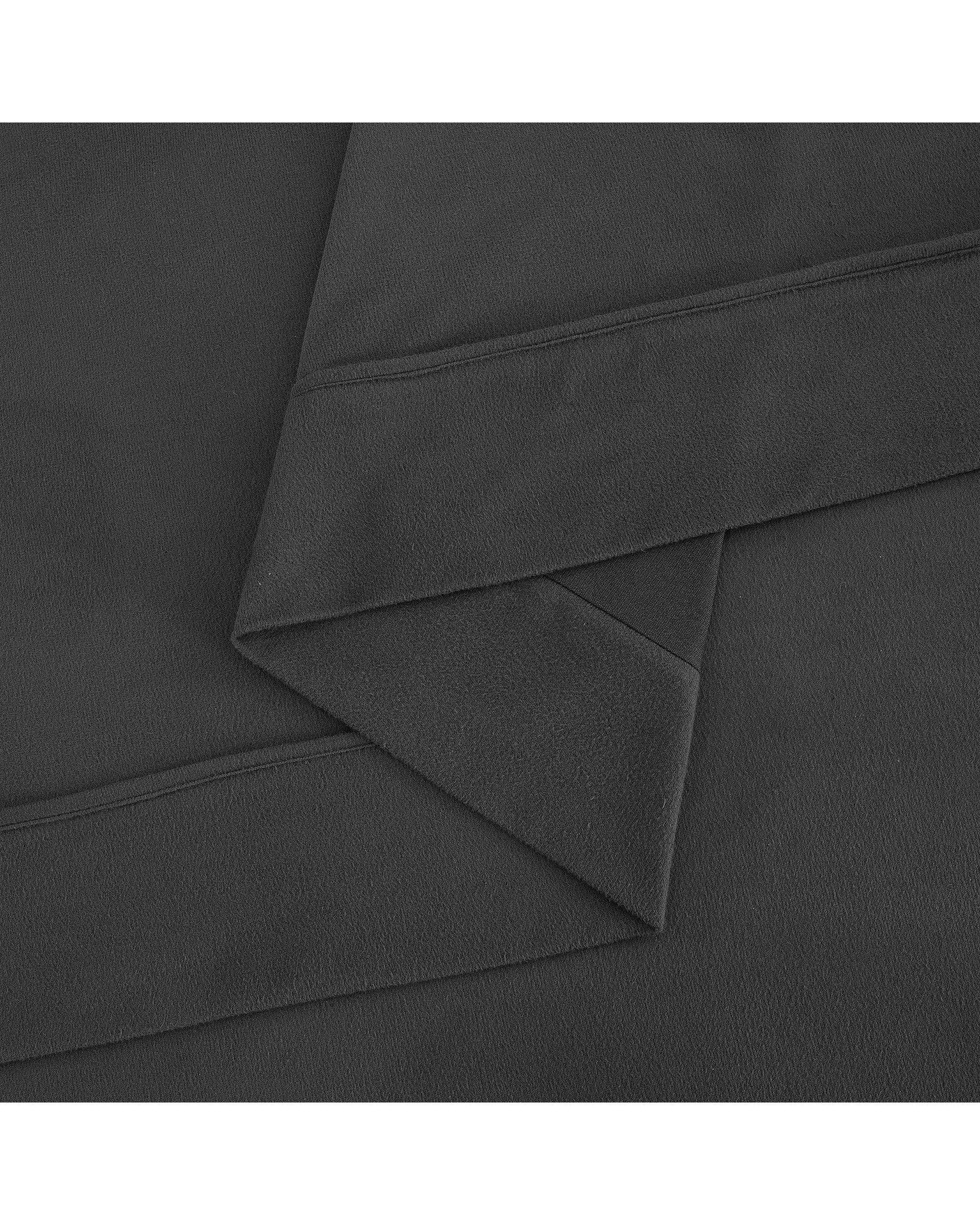 5 Dreamaker Micro Flannel Sheet Set - Queen Bed - Charcoal, 5 of 9