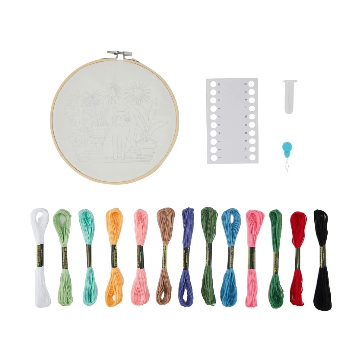 3 Cat Embroidery Kit, 3 of 3