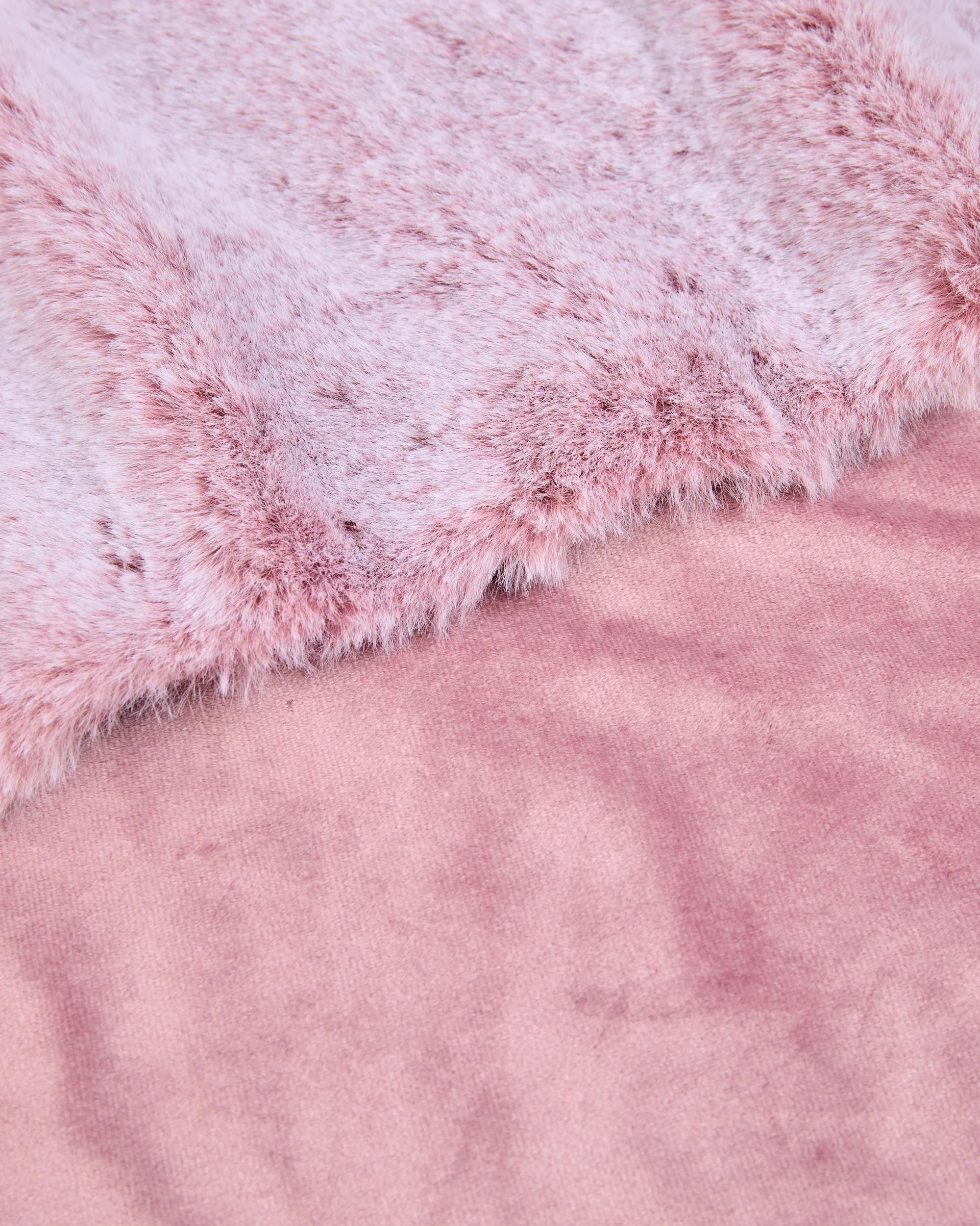 2 Target Leo Faux Fur Throw - Queen Bed - Pink, 2 of 3