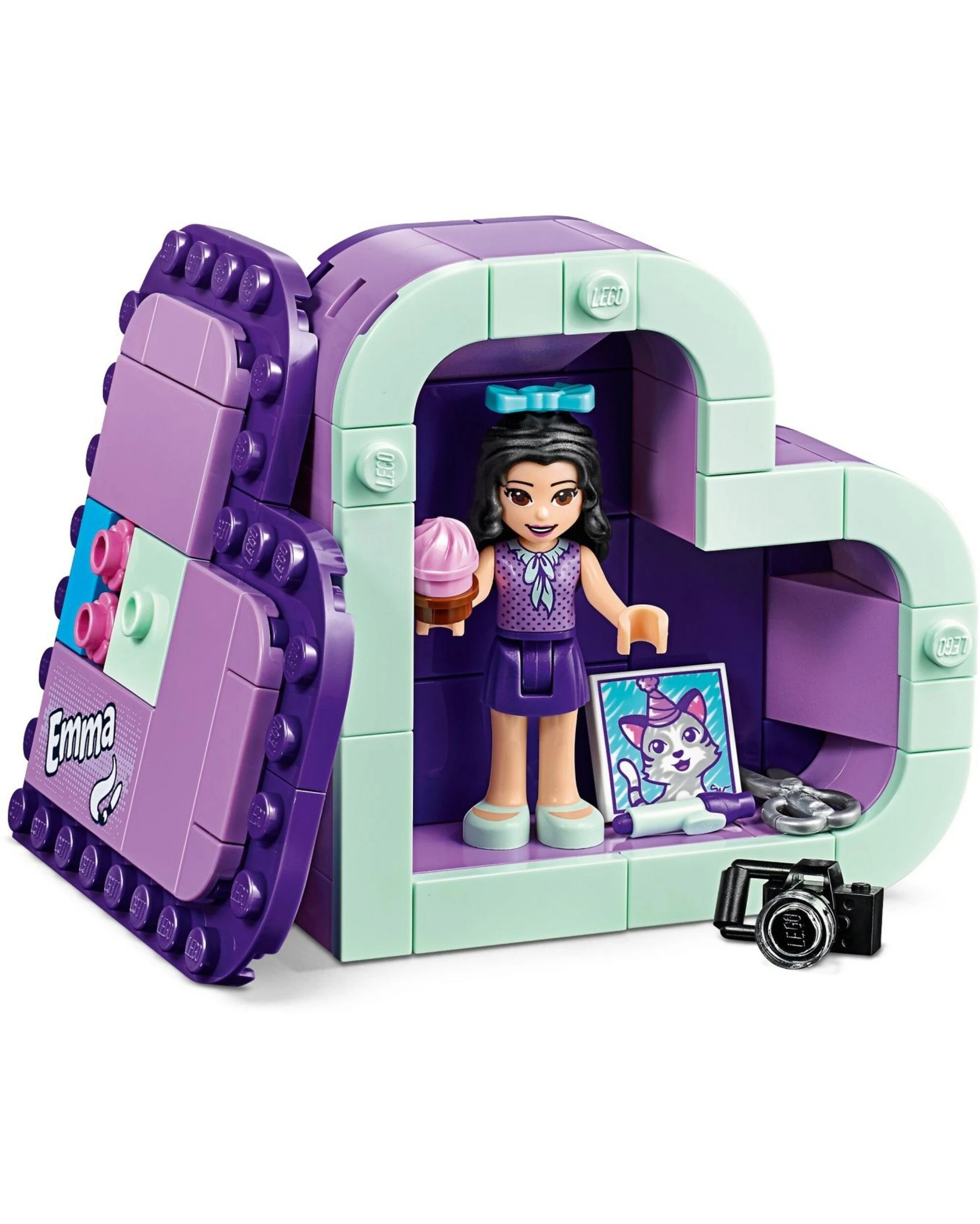 3 LEGO 41355 Emma's Heart Box - Arts & Crafts Travel Toy, 3 of 4