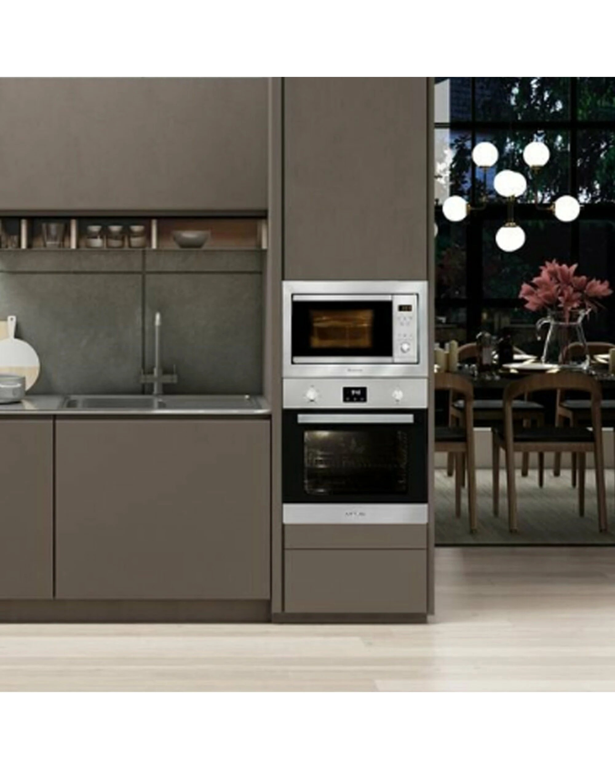 4 Artusi 25L Built-In Microwave Oven 900W Stainless Steel AMO25TK, 4 of 5