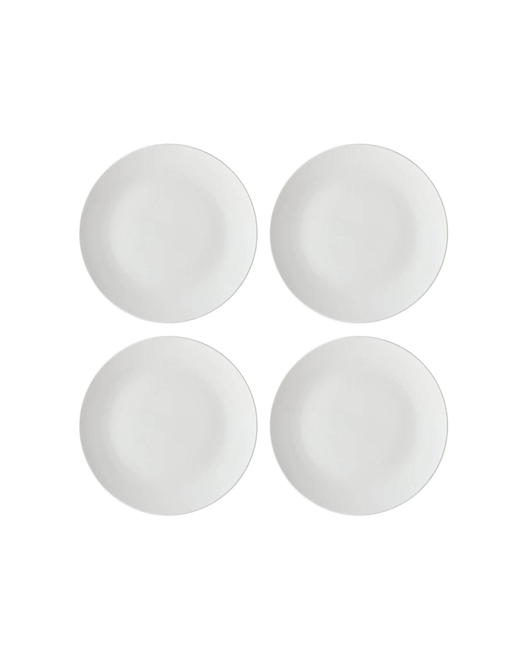 Maxwell & Williams 4x 19cm Basics Porcelain Coupe Side Plate Set ...