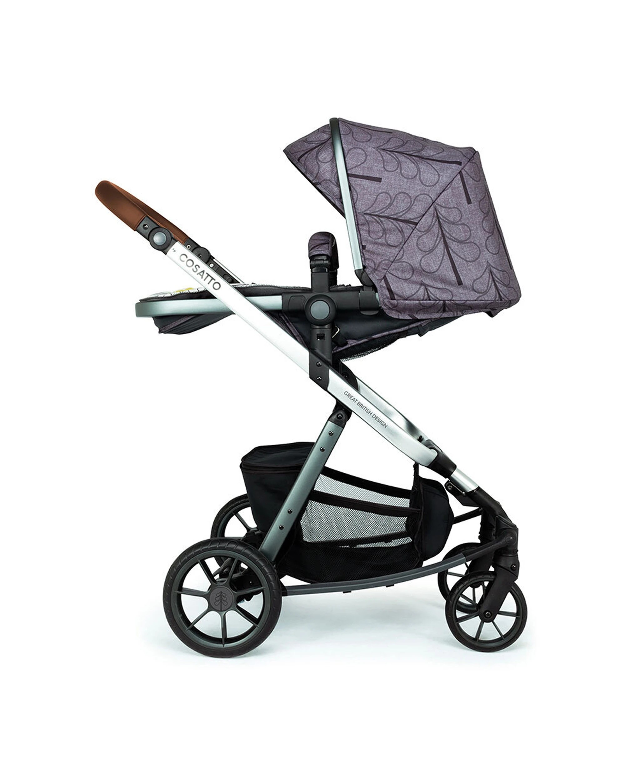 3 Cosatto Giggle Quad Pram & Push Chair 0m+ Reversible Seat Premium Fika Forest - Multi, 3 of 7