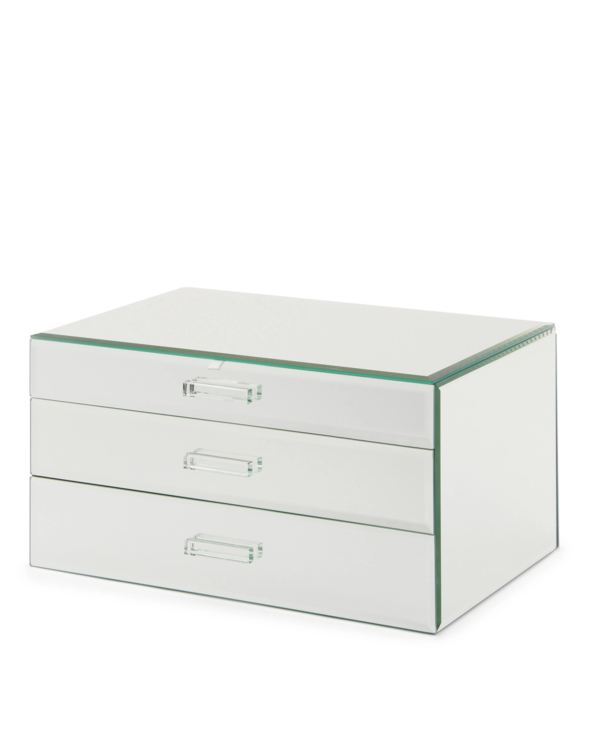 2 One Six Eight London Gabriella Jewellery Box - Mirror - XL - Silver, 2 of 5