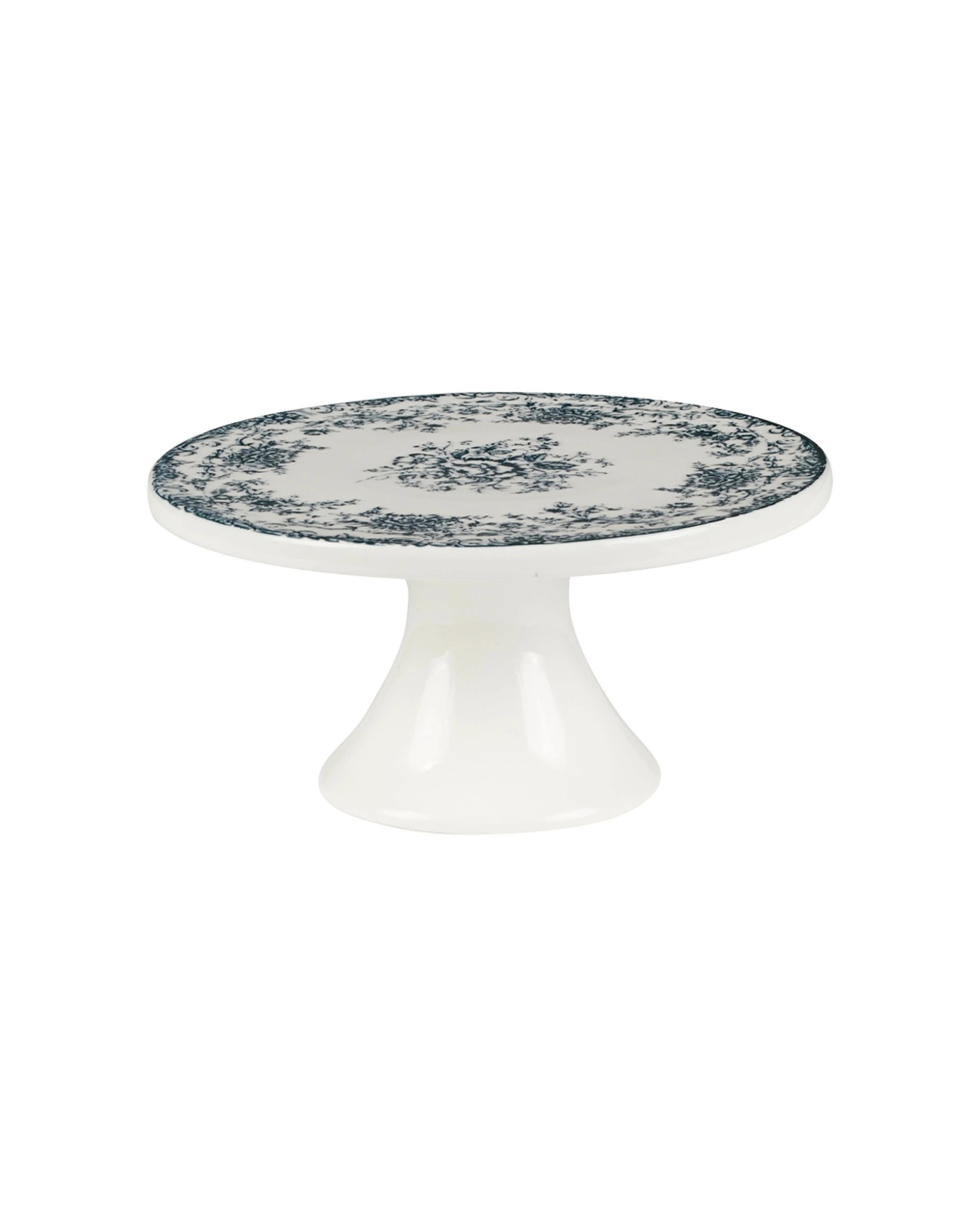 1 Casa Domani Rosetta Footed Cake Stand Serveware 20cm - Blue, 1 of 1