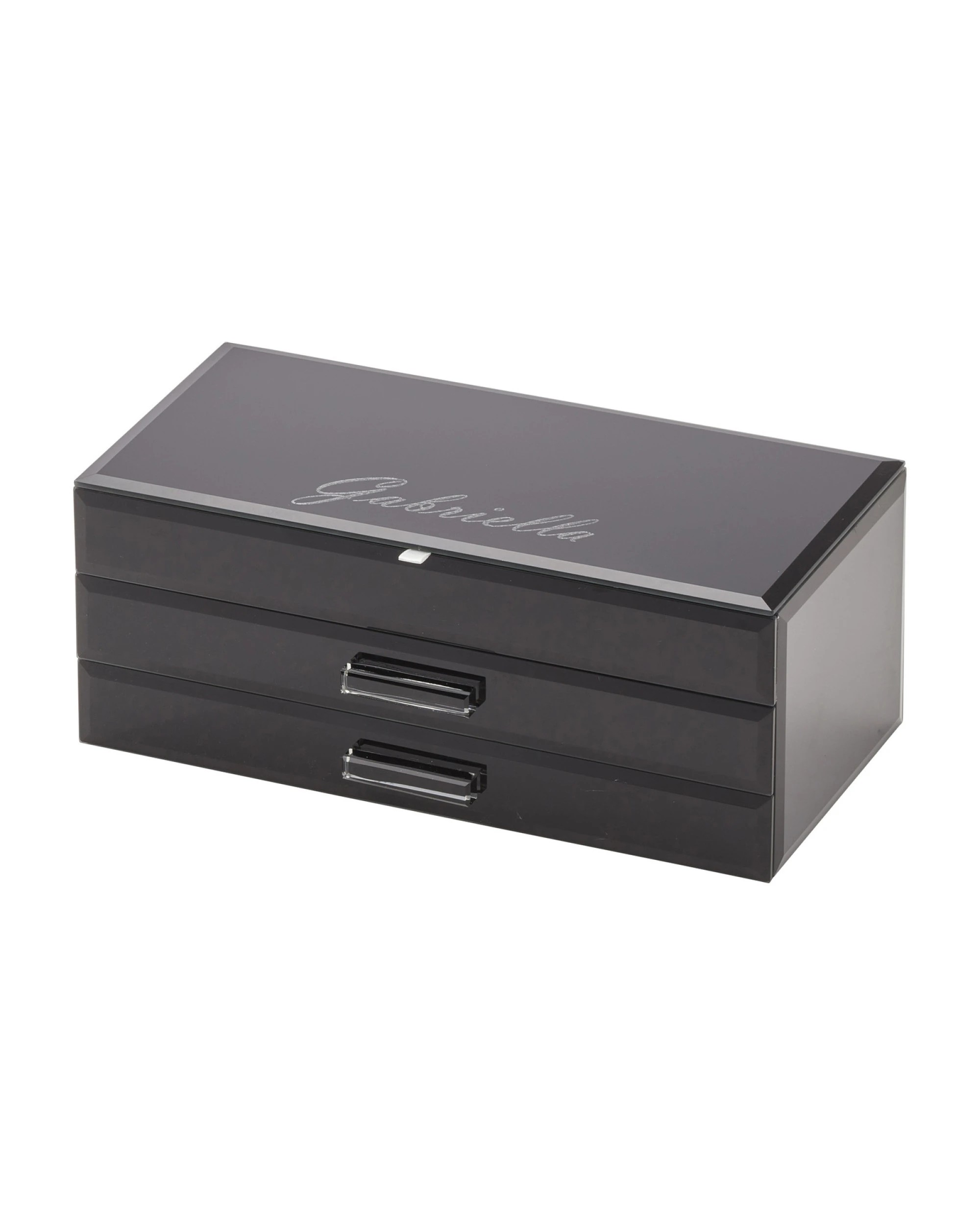 4 One Six Eight London Gabriella Jewellery Box - L - Black, 4 of 7