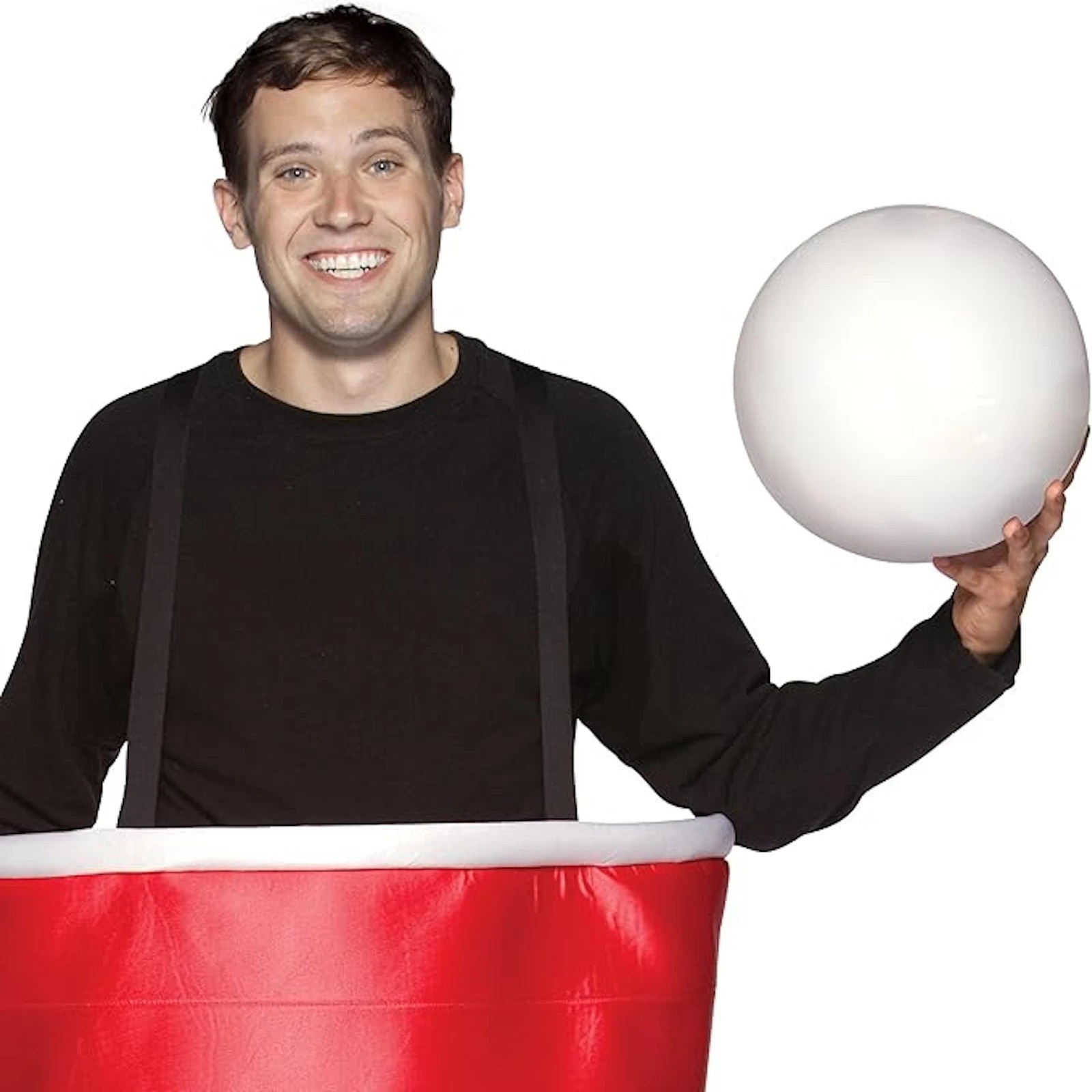 4 Rasta Imposta Beer Pong Cup Adult Costume Standard - One Size - Red, 4 of 4