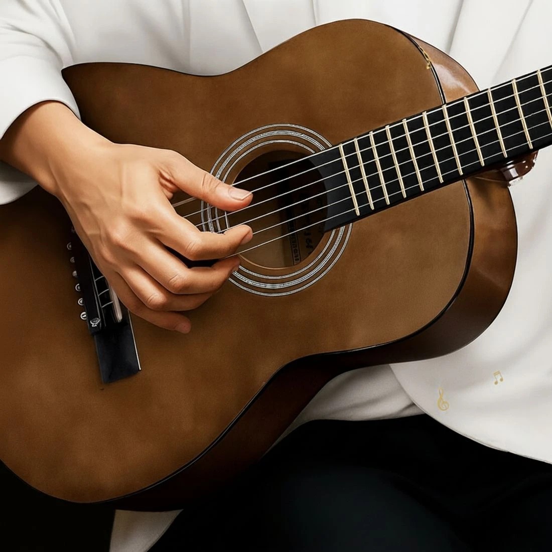 5 Alpha 31" Steel String Acoustic Guitar Portable - Black, 5 of 6