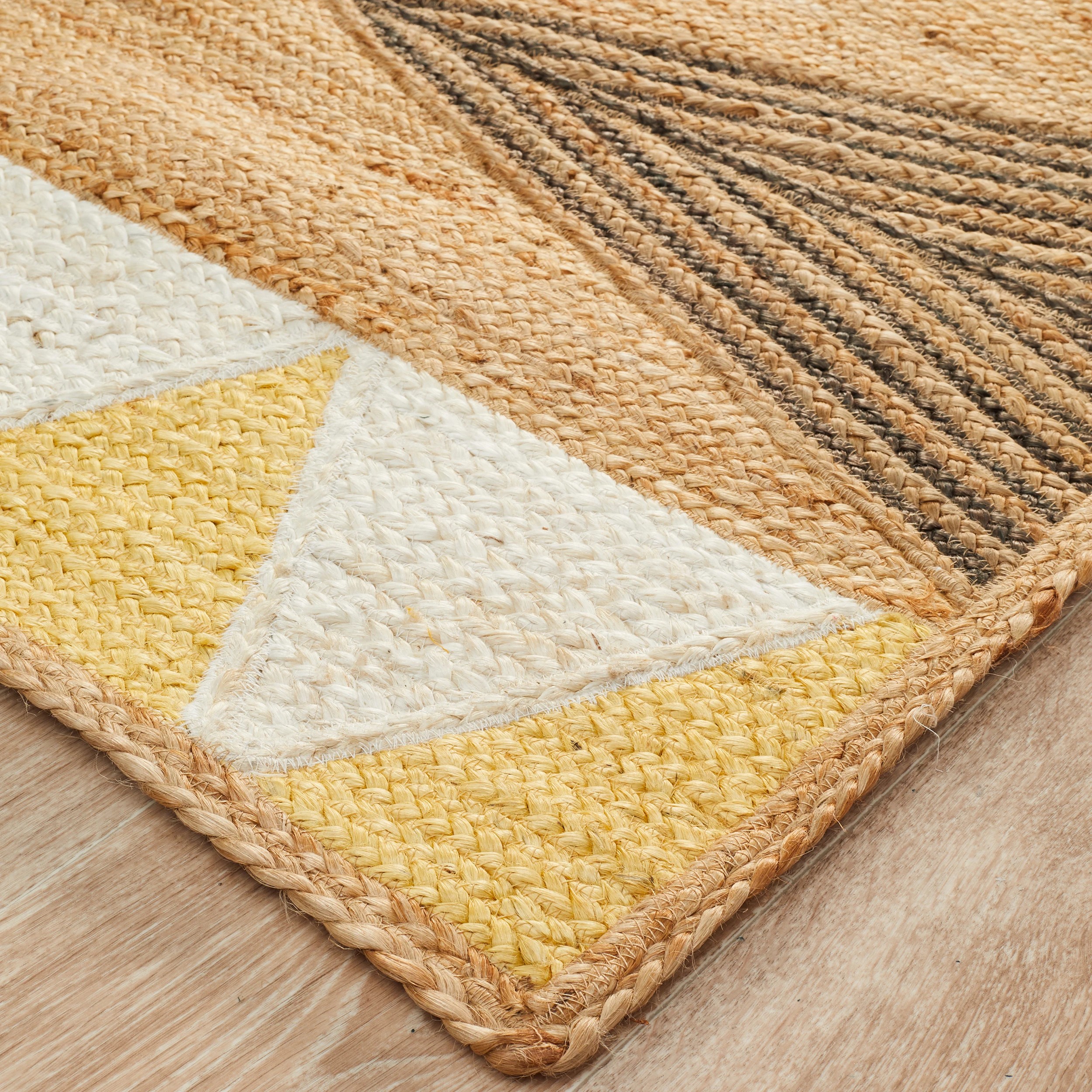 3 Common Ground Rugs Promenade 222 280x190cm - Large Hand Loomed Rug - Natural, 3 of 6