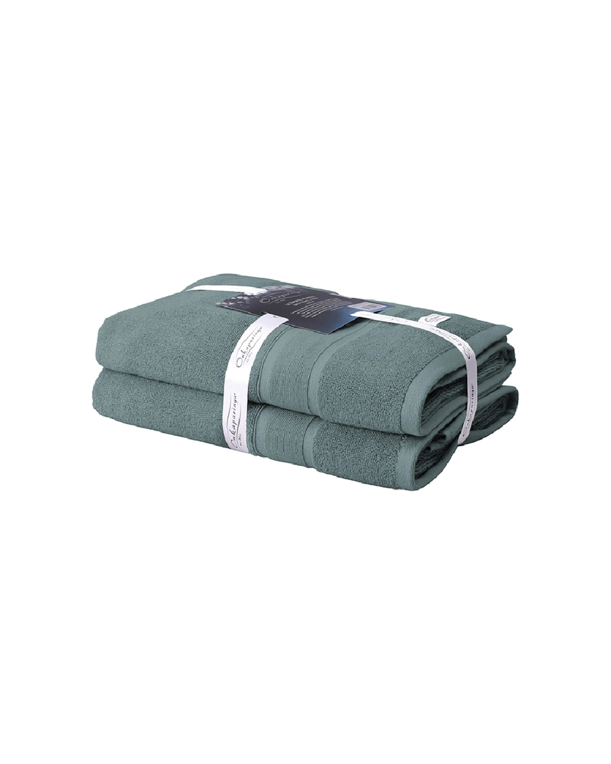 2 Onkaparinga Ultimate Alanya Bath Towel 550Gsm Slate 2PK - Grey, 2 of 3