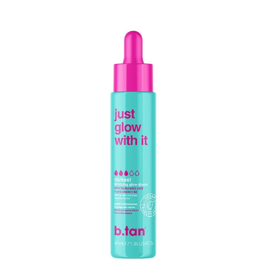 1 b.tan Just Glow with it Bronzing Glow Drops - Darkest Brown, 1 of 1