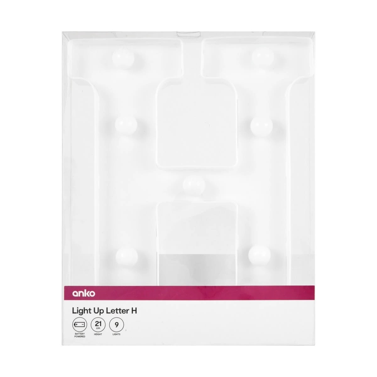 4 Light Up Letter - H, 4 of 5