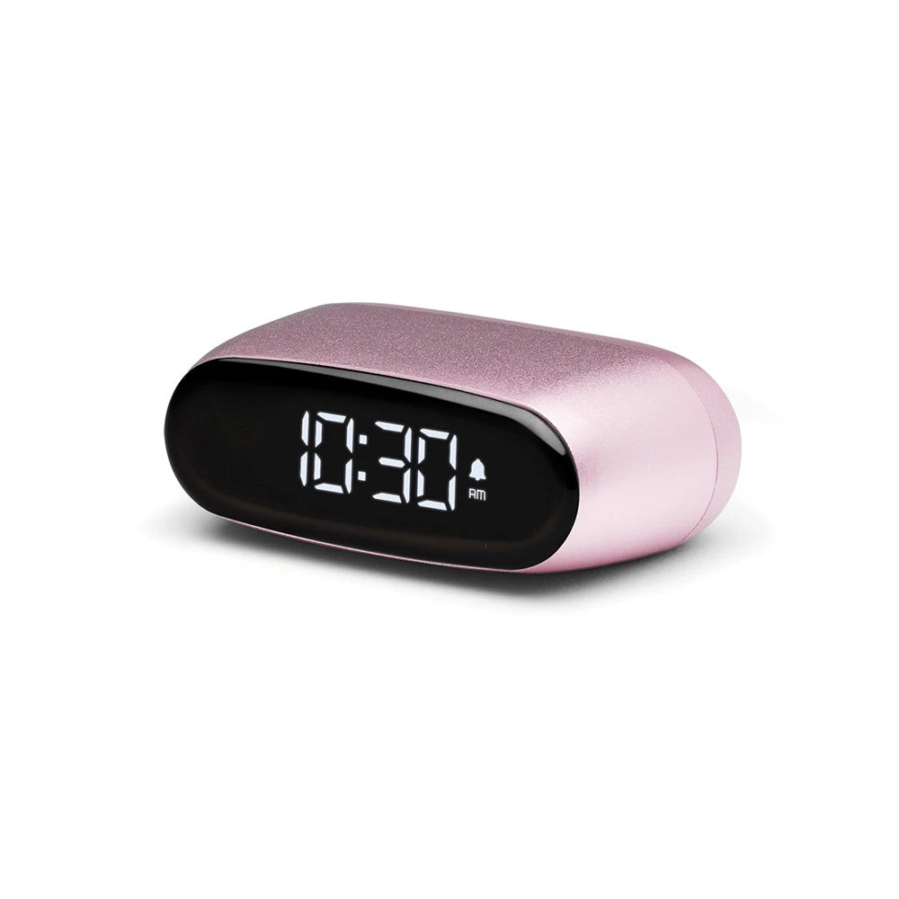 2 Lexon Minut Mini Alarm Clock - Pink - Pink, 2 of 5