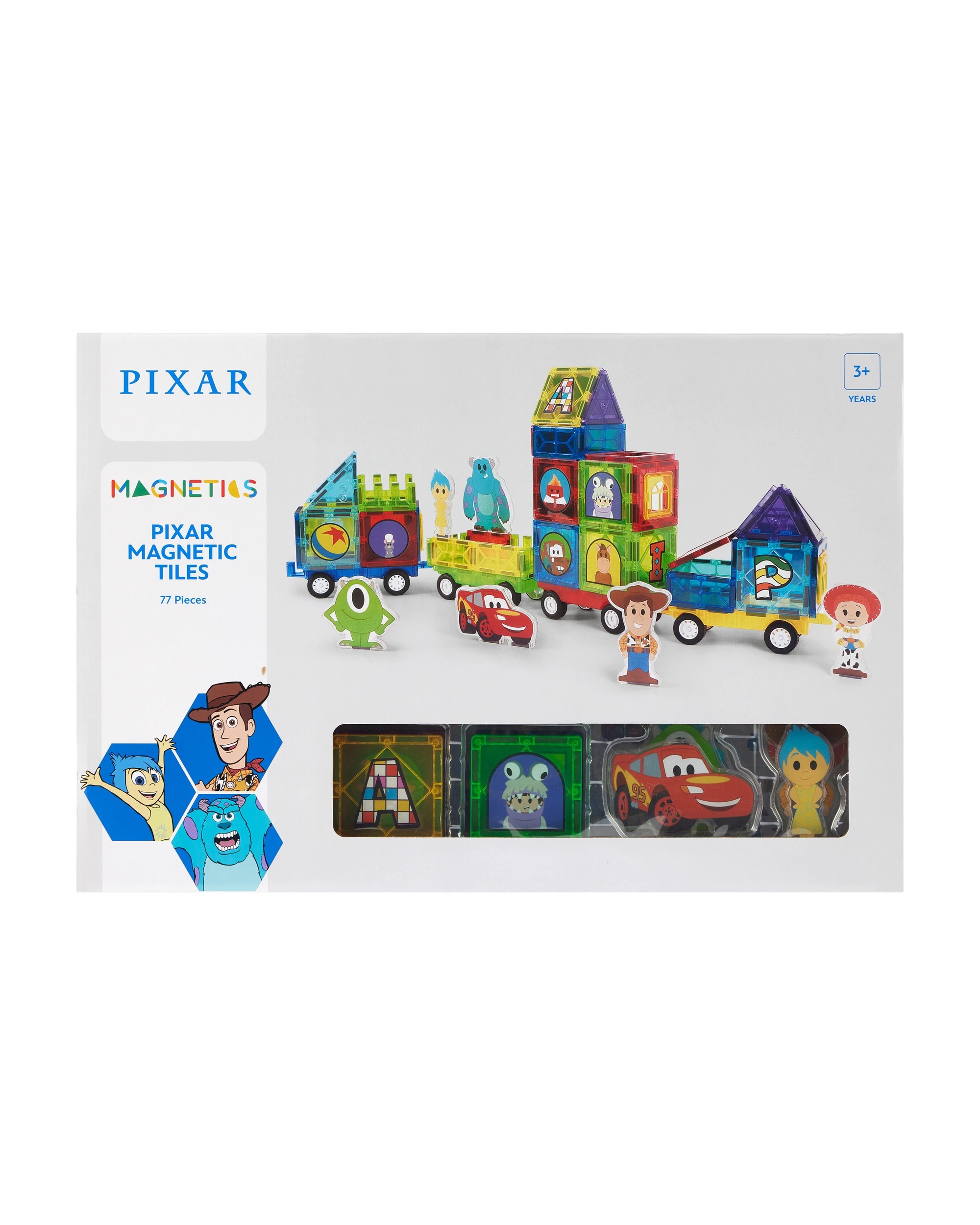 1 77 Piece Pixar Magnetic Tiles, 1 of 7