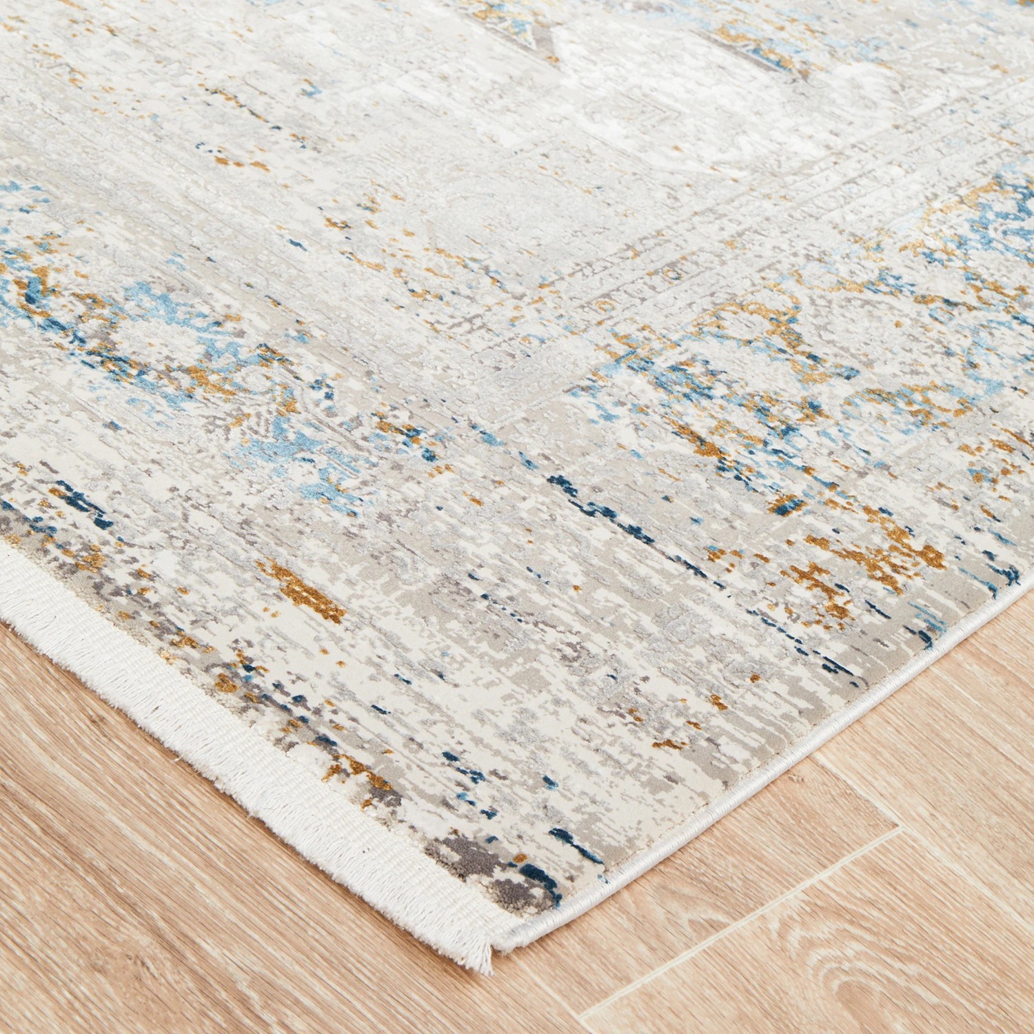 5 Common Ground Rugs Glimmers 104 330x240cm - Extra Large Bamboo Silk Power Loomed Floor Rug - Blue, 5 of 9