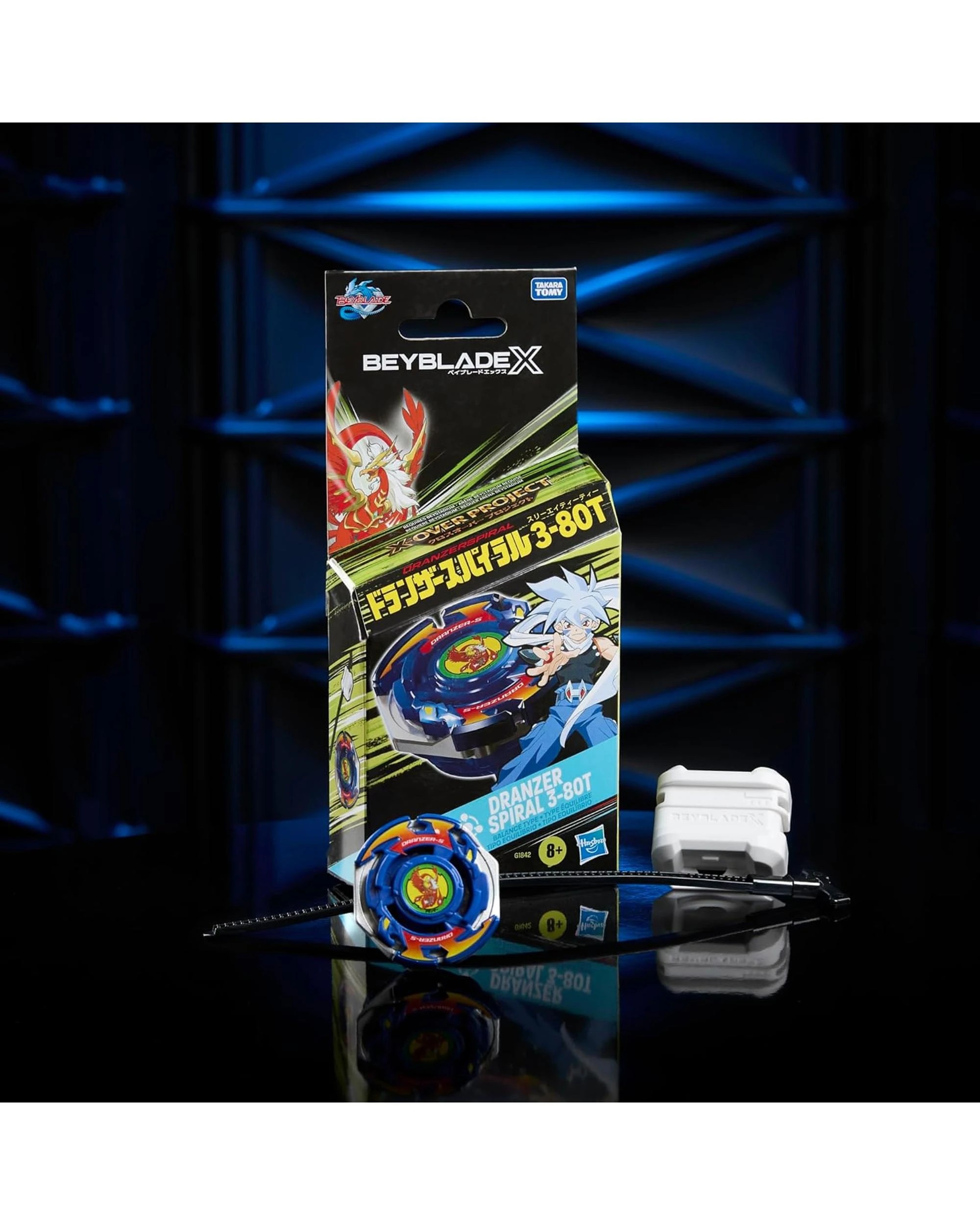 4 Beyblade X X-Over Project Dranzer Spiral 3-80T Starter Set, 4 of 6