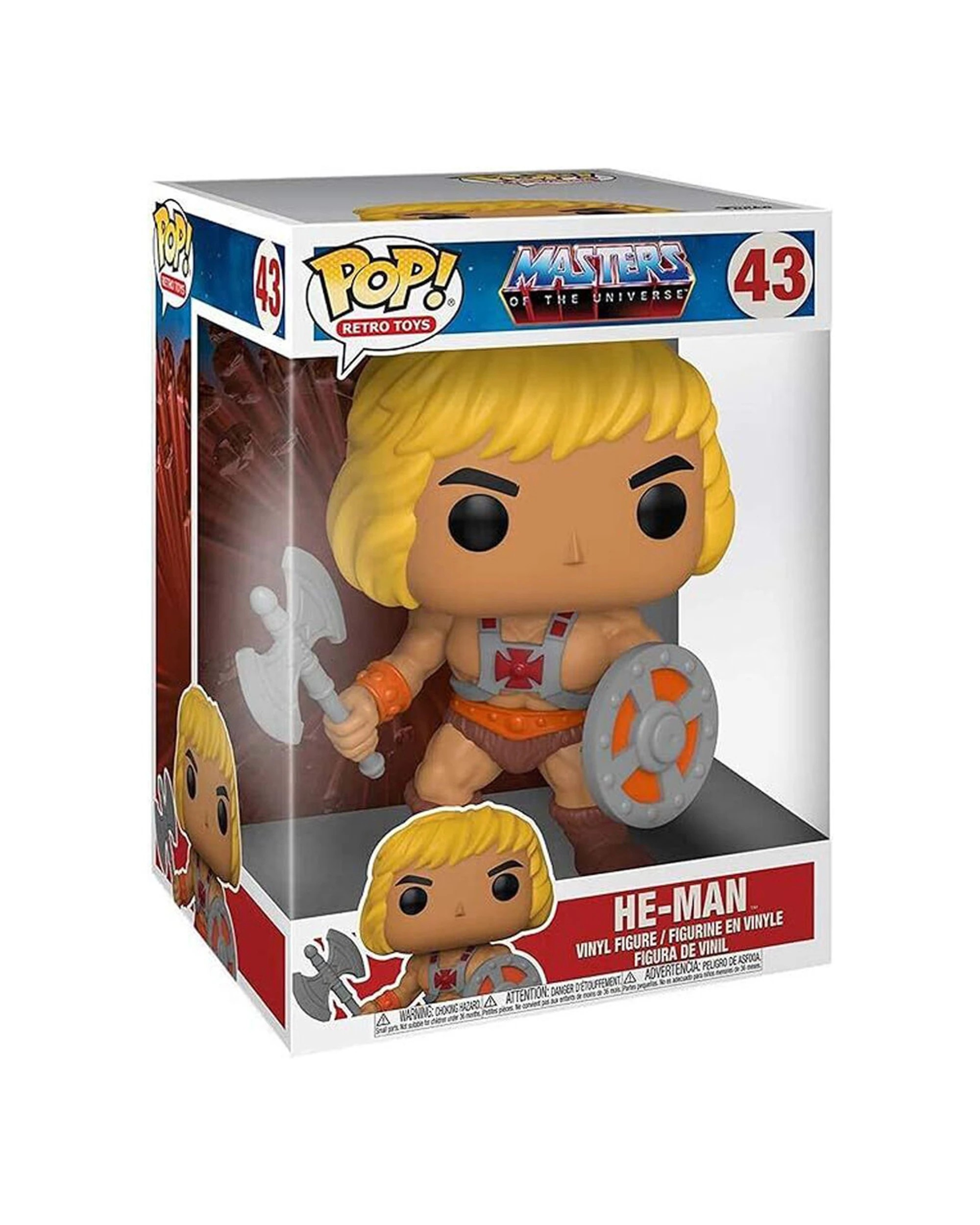 3 Masters Of The Universe Funko Pop Vinyl He-Man Action Figure 10in Collectible - Multi, 3 of 3