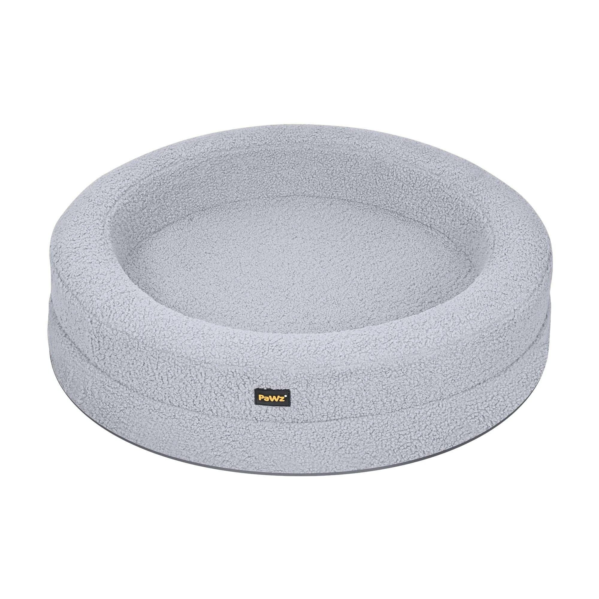 1 Pawz Washable Round Pet Bed  L - Grey, 1 of 9