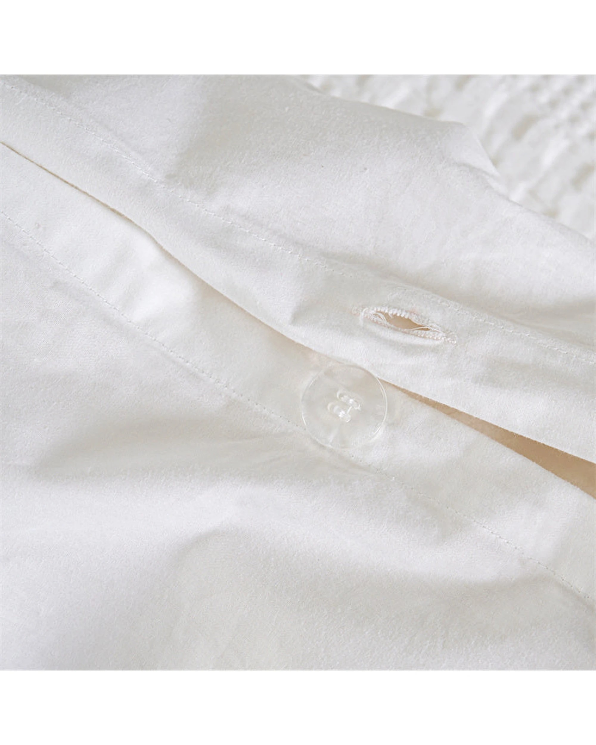 6 Cotton More 100% Cotton Striped Large Waffle Quilt Cover Set King - White, 6 of 7