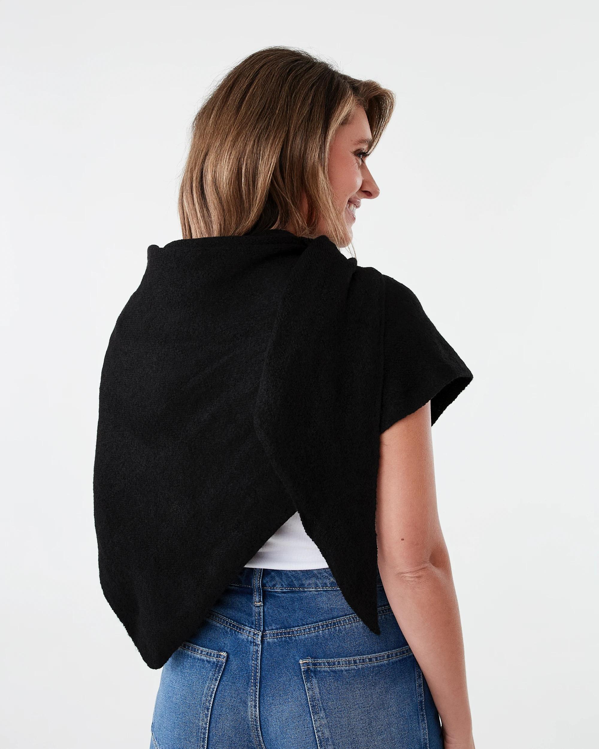 4 Triangle Shawl Black, 4 of 4