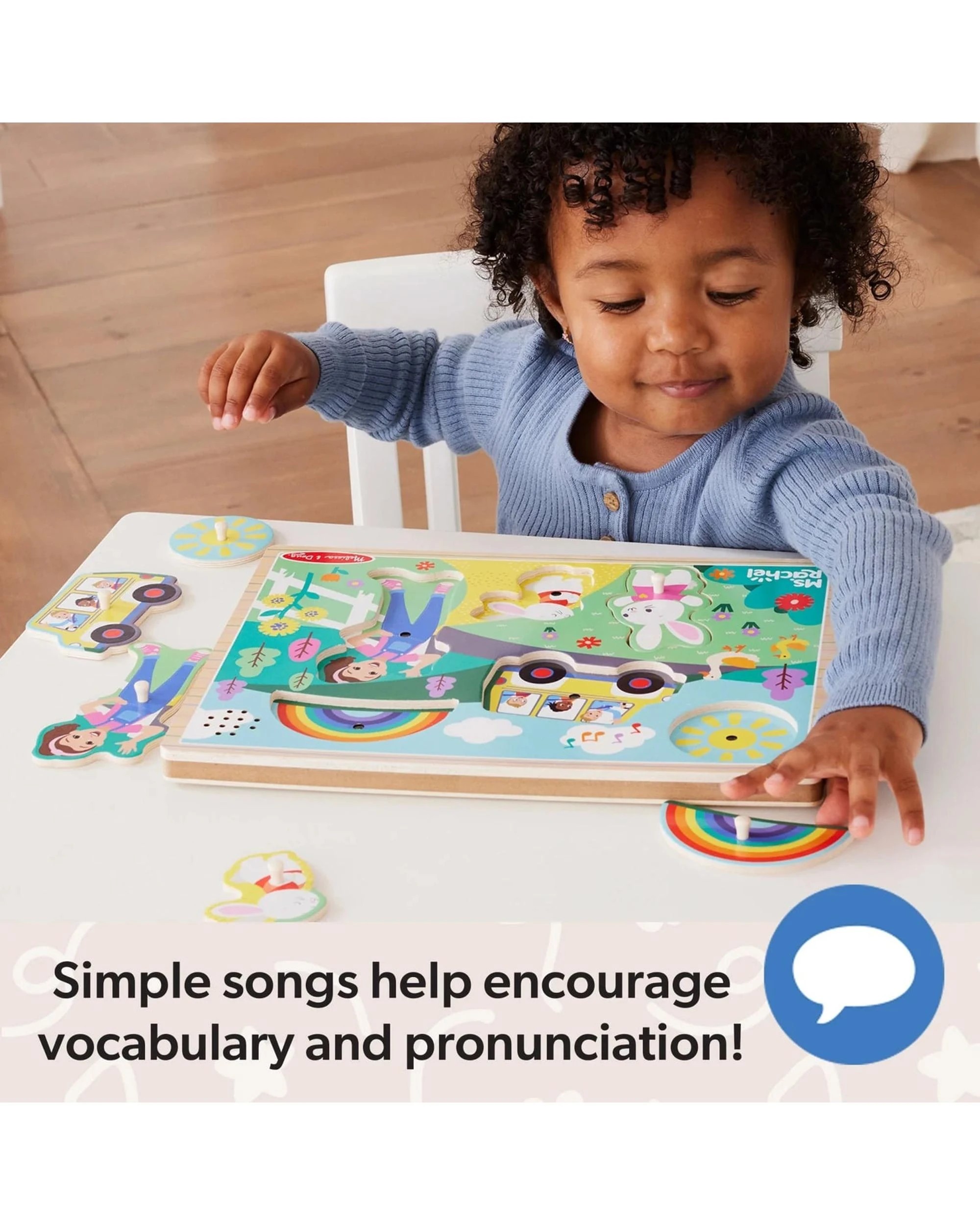 7 Melissa and Doug Ms Rachel Wooden Song Puzzle, 7 of 8