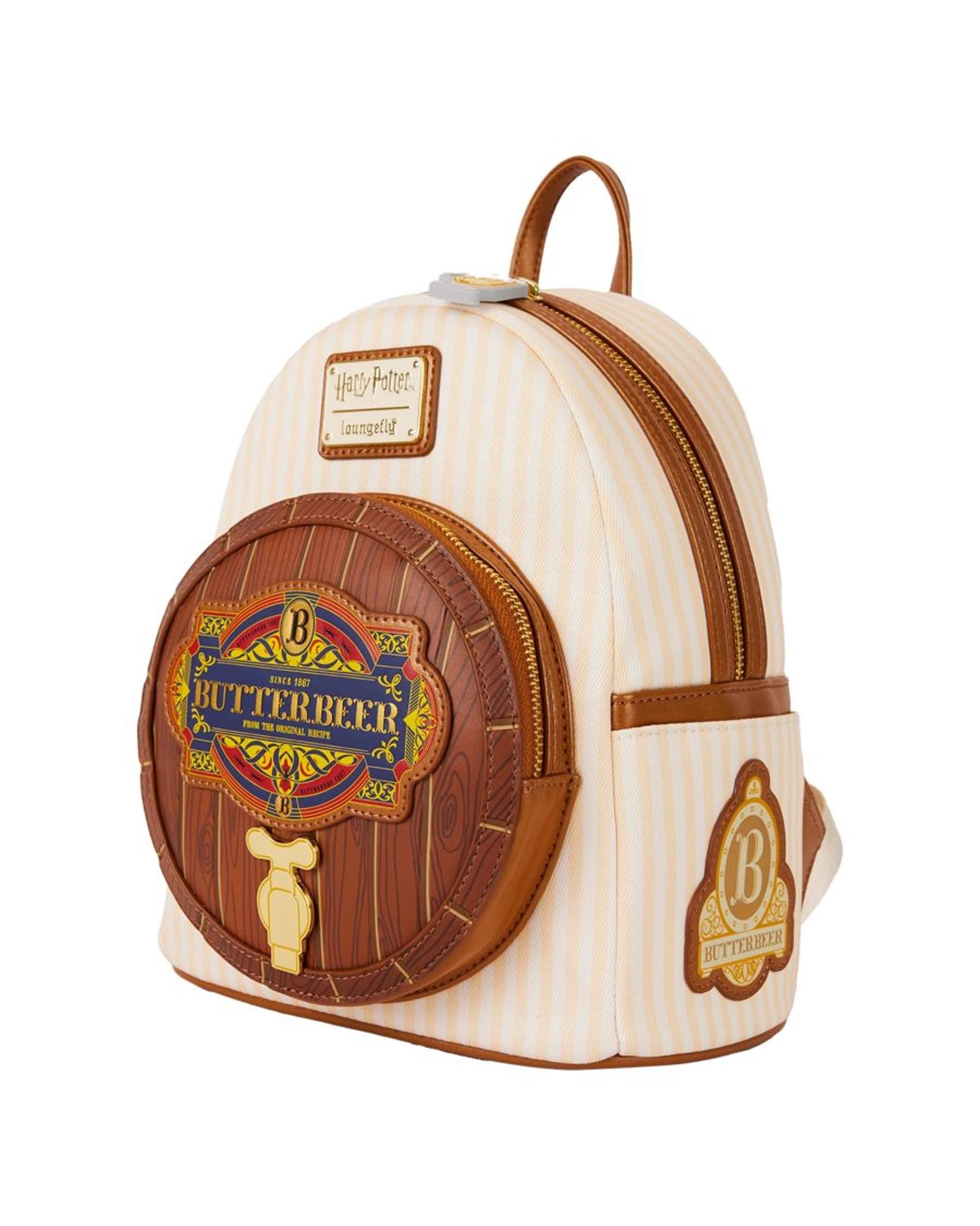 2 Loungefly Harry Potter Butterbeer Scented 10 inch Faux Leather Mini Backpack - Multi, 2 of 6