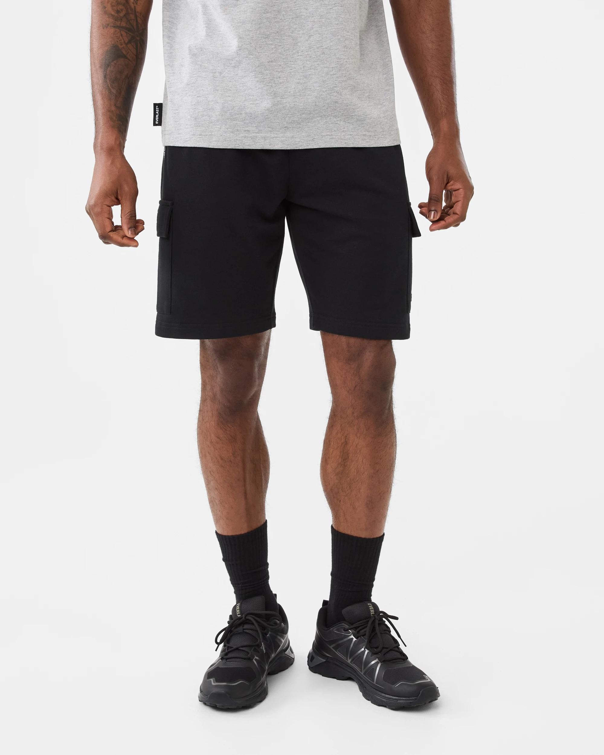 7 Everlast Mens Street Cargo Shorts Black, 7 of 8