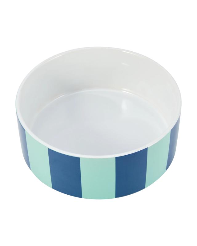 Dog Bowl Ceramic Stripe - L