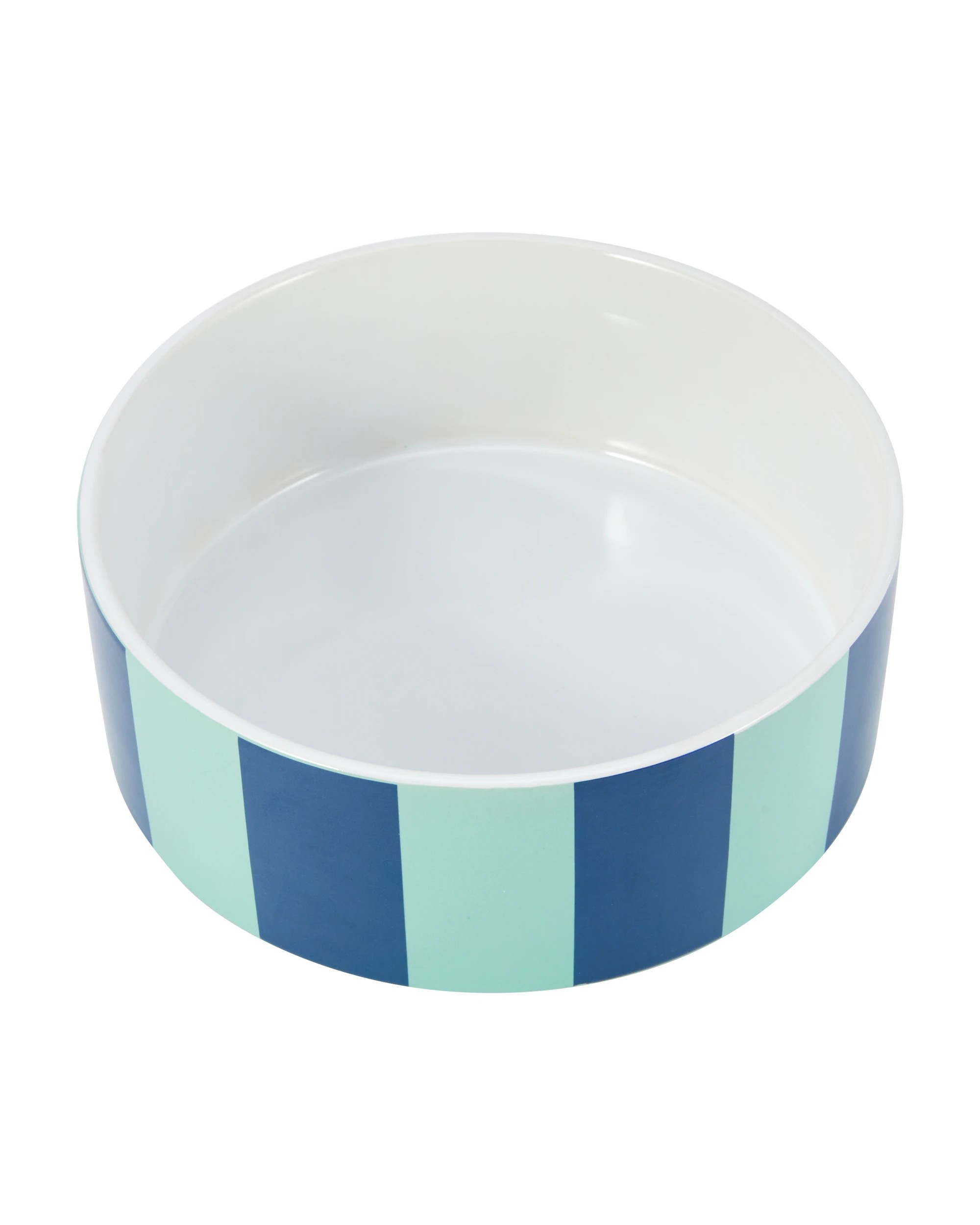 1 Dog Bowl Ceramic Stripe - Large, 1 of 4