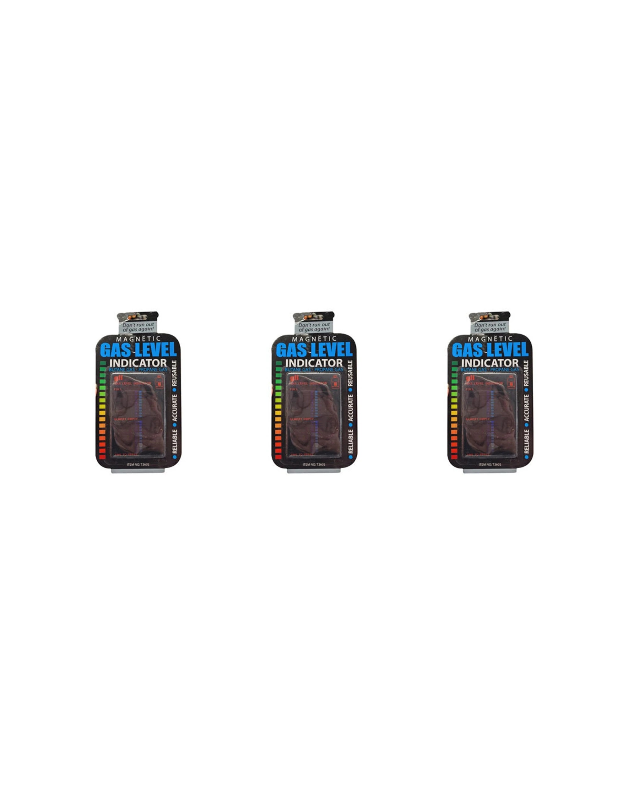 1 Wildtrak Magnetic Gas Bottle Level Indicator 3 Pack Plastic - Black, 1 of 2