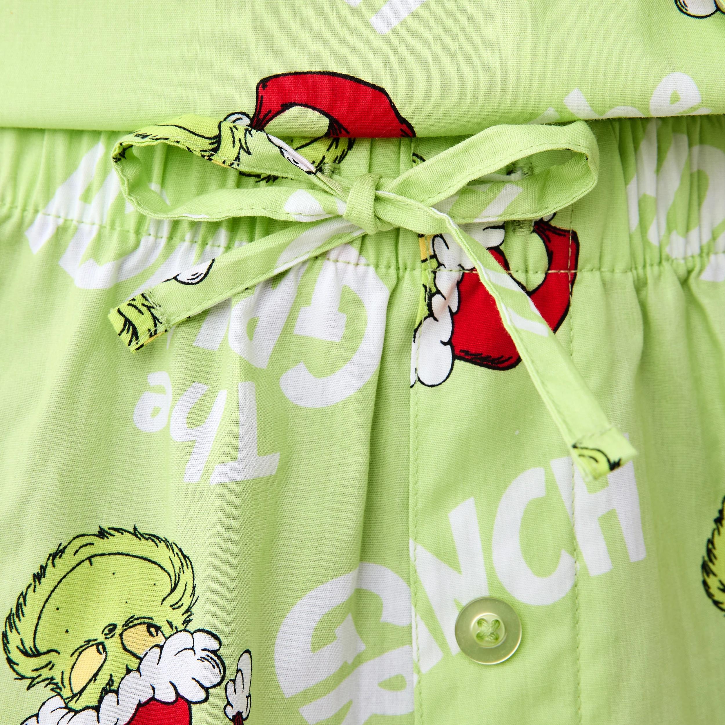 7 The Grinch License Christmas Woven Family Matching Pyjama Set Grinch, 7 of 8