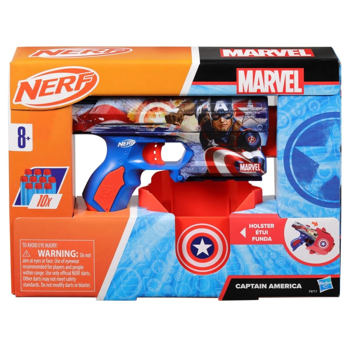 1 NERF Marvel Captain America Dart Blaster, 1 of 5
