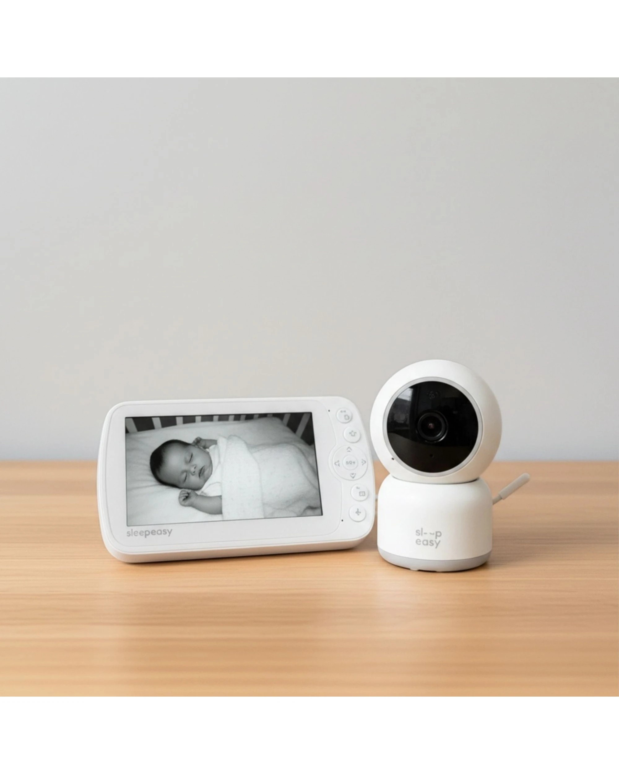 3 Babystudio Sonno Crystal Digital Baby Monitor 5 Inch Pan Tilt Camera 12.7cm - White, 3 of 7