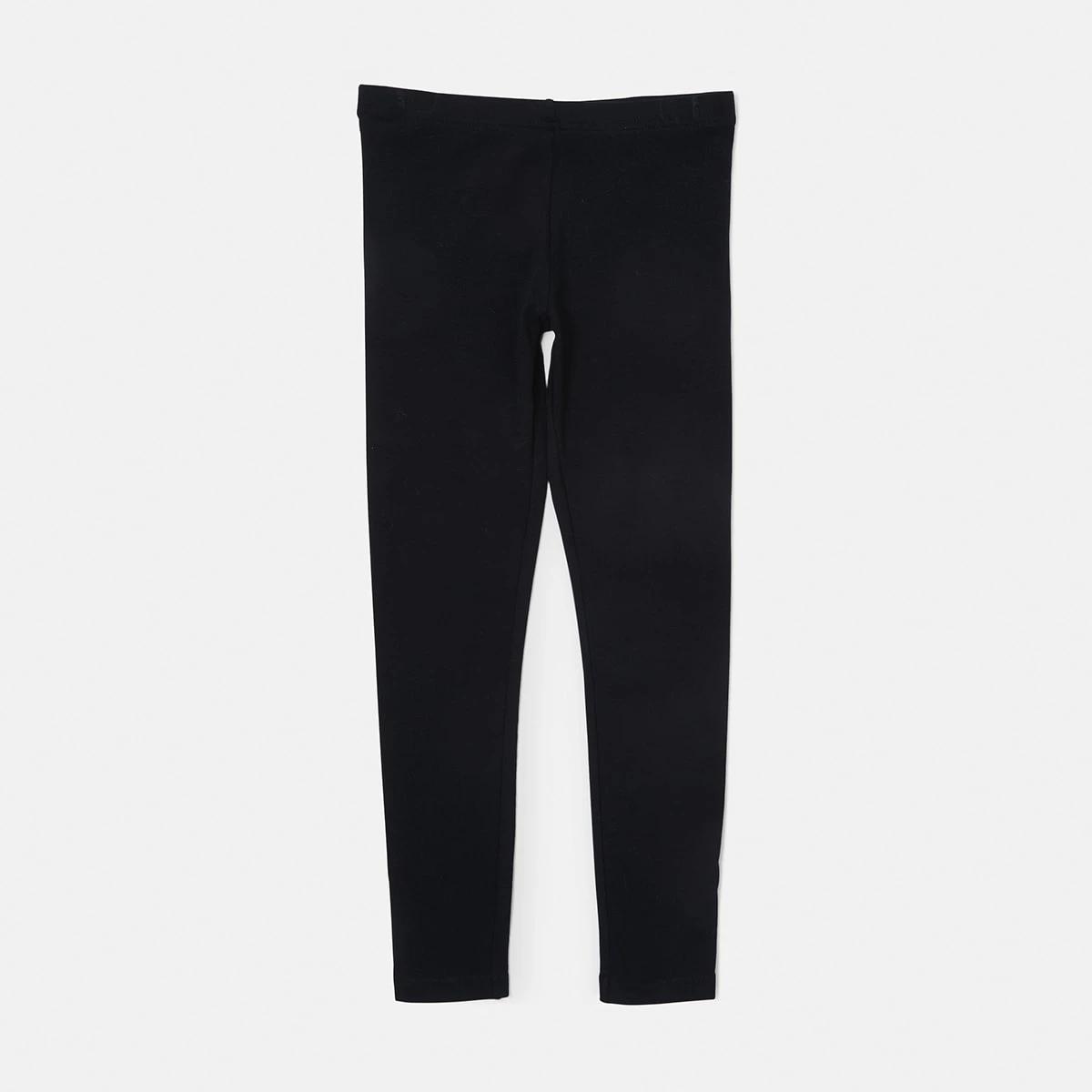 7 Plain Full Length Leggings BLACK, 7 of 8