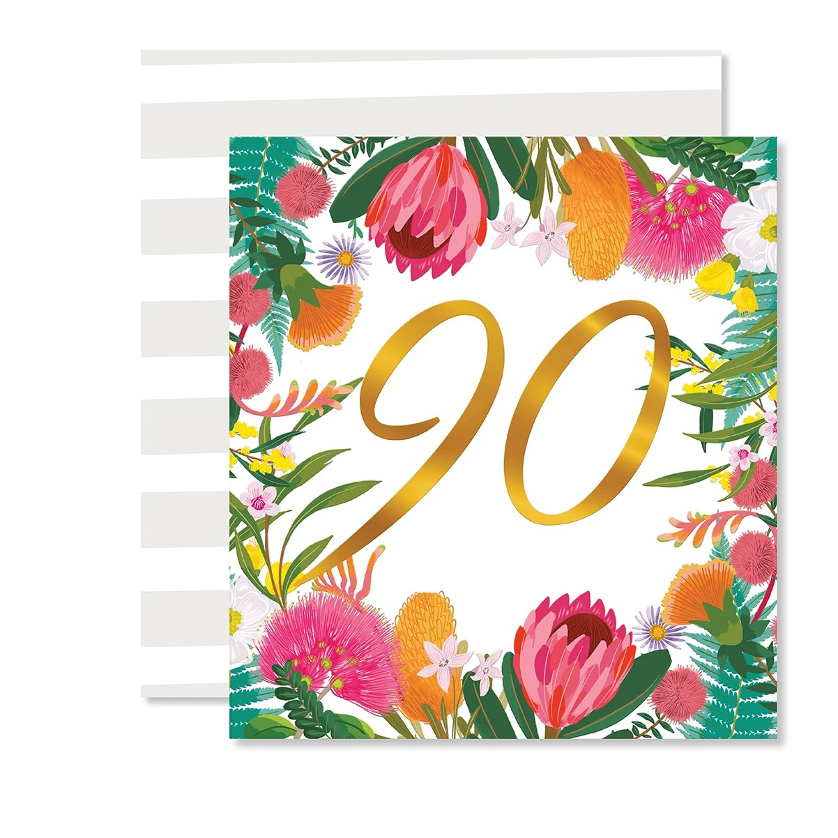 1 Hallmark 90th Birthday Card - Australian Floral, 1 of 3