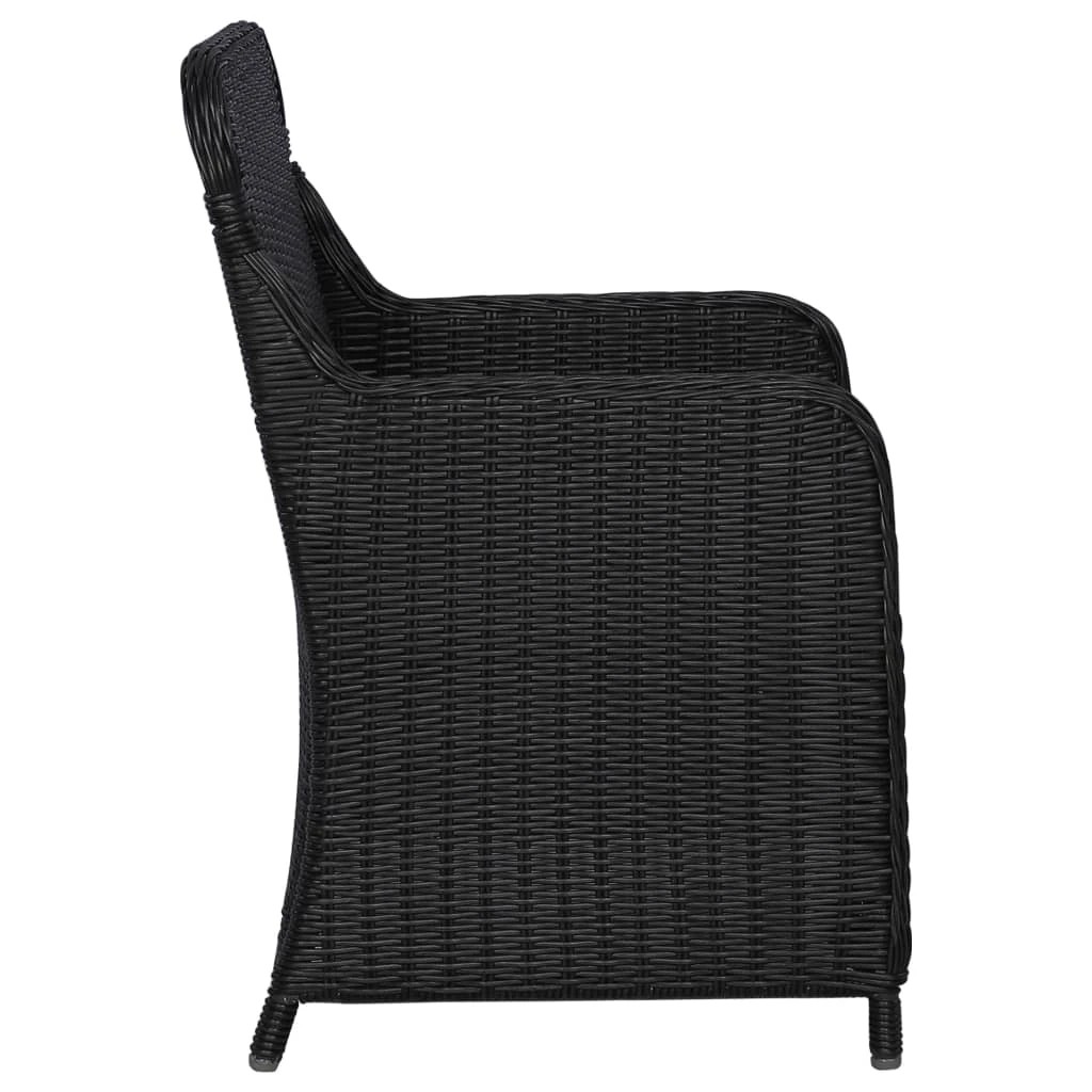 4 vidaXL Armchair Removable Covers - Black, 4 of 7