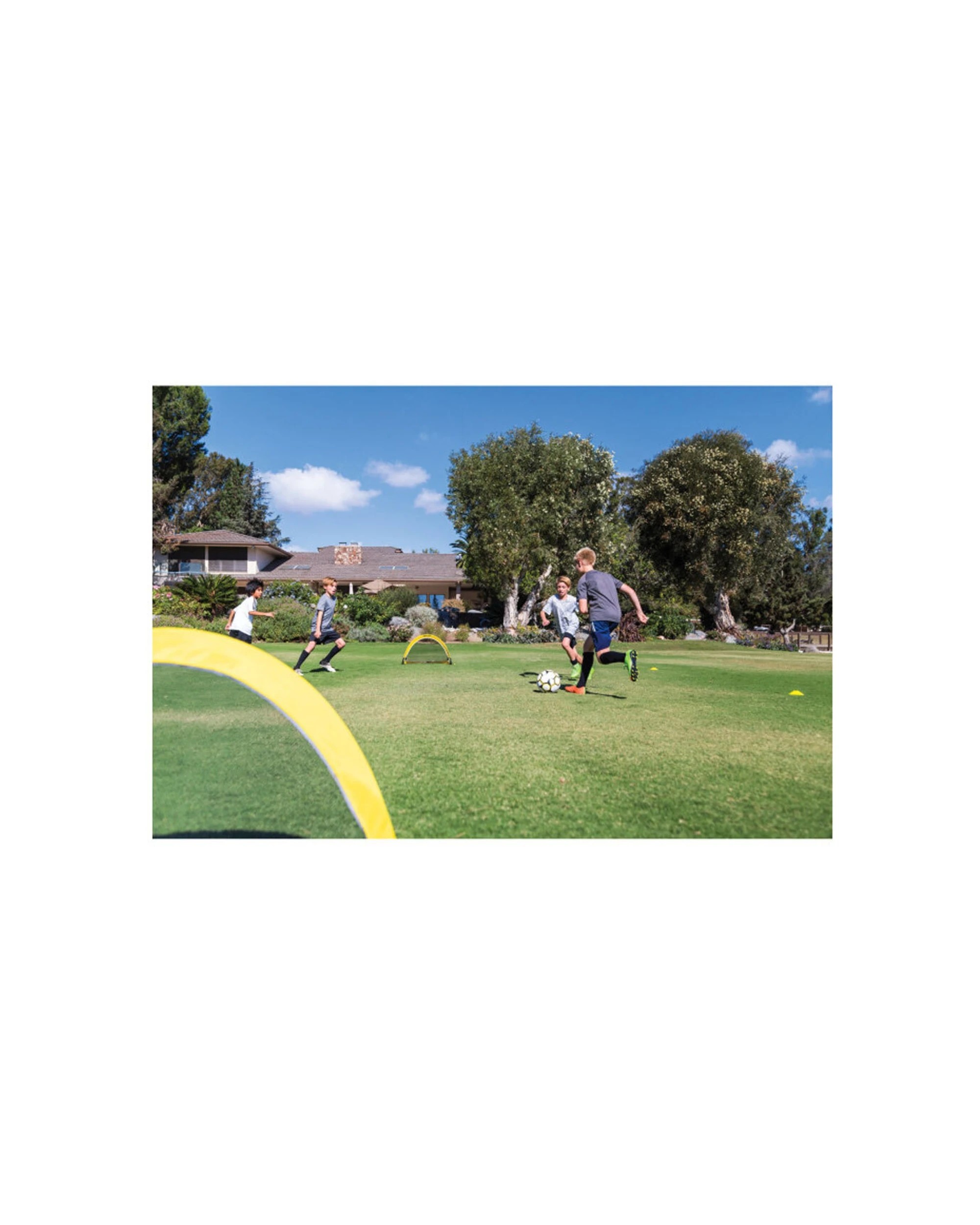 5 Sklz 2pc 76cm Playmaker Goal Set with Carry Bag for Portable Soccer Play - Yellow, 5 of 7