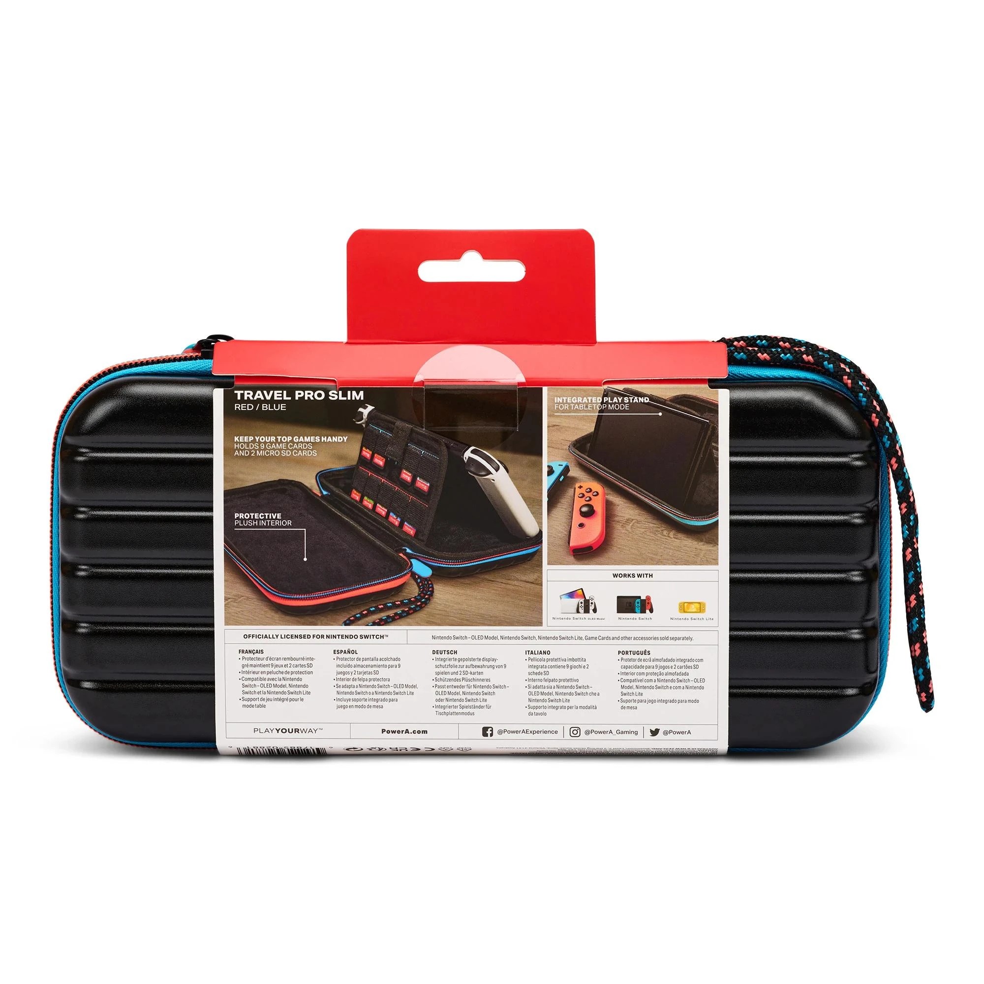 6 PowerA Travel Pro Case for Nintendo Switch - Black Neon - Black, 6 of 7