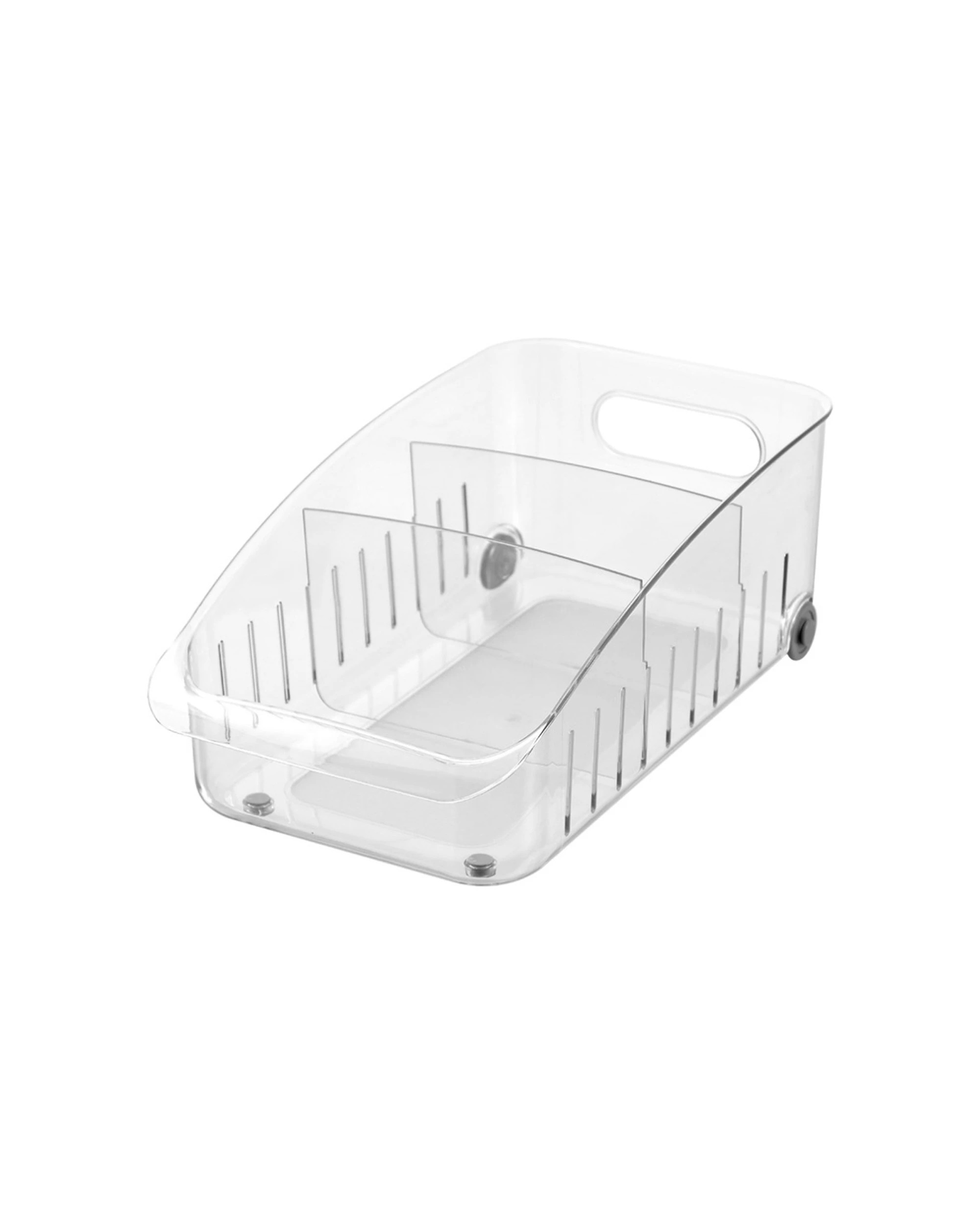 2 Boxsweden Crystal Roller Tray With Dividers Home Organisation 38x21x14cm - Clear, 2 of 6