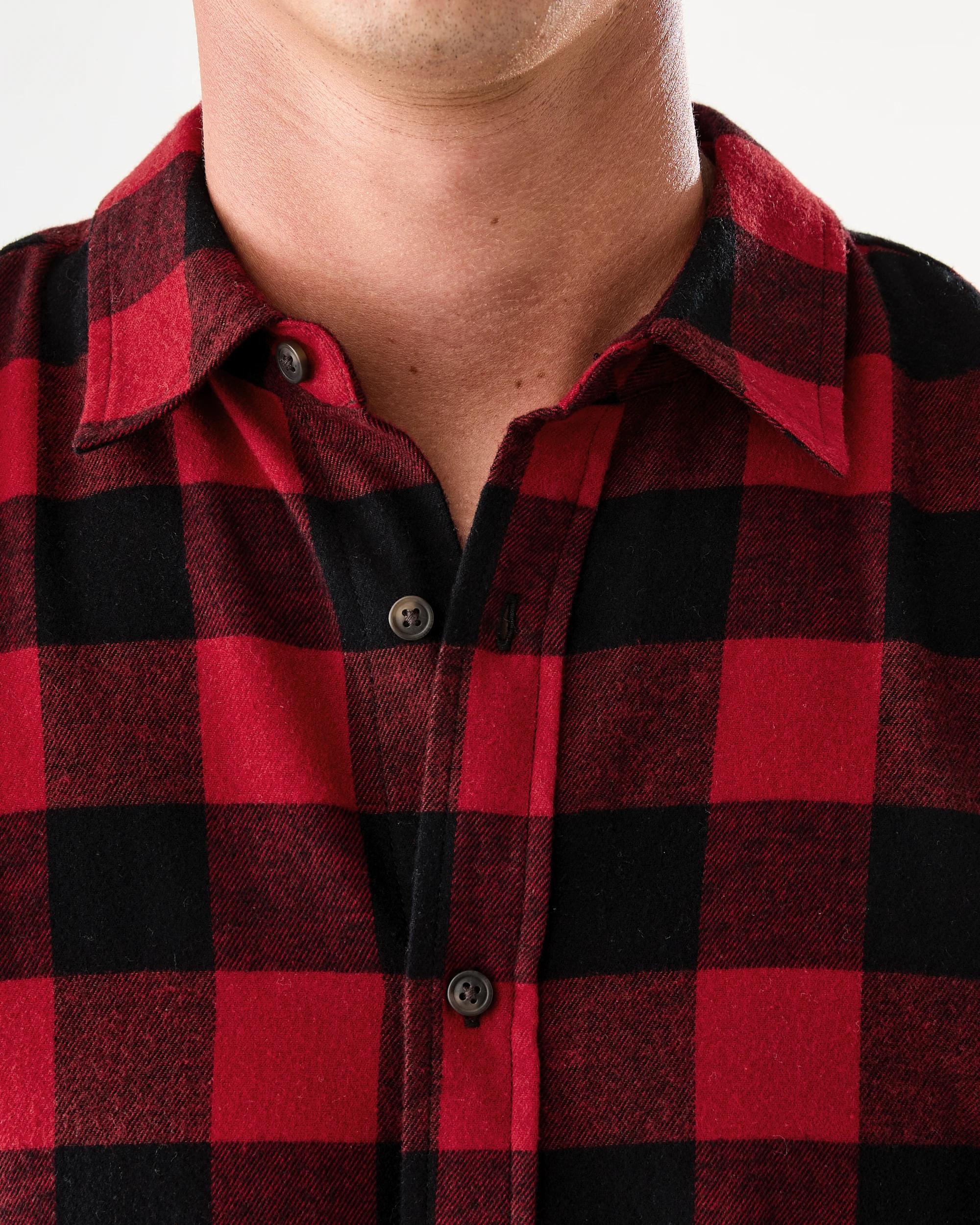 5 Long Sleeve Buffalo Check Shirt Red, 5 of 6