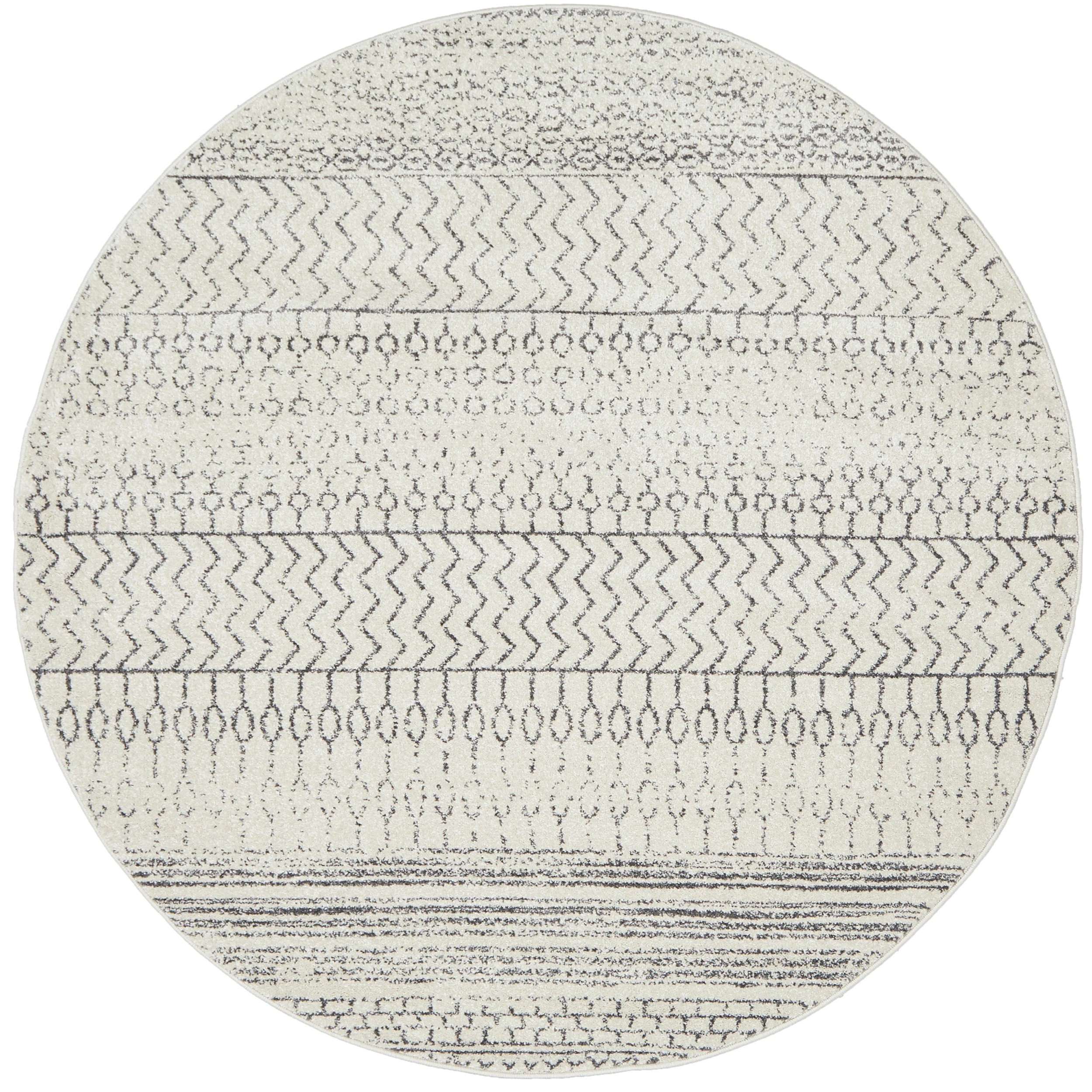2 Common Ground Rugs Lustre Harper 200x200 cm Rug - Silver, 2 of 9