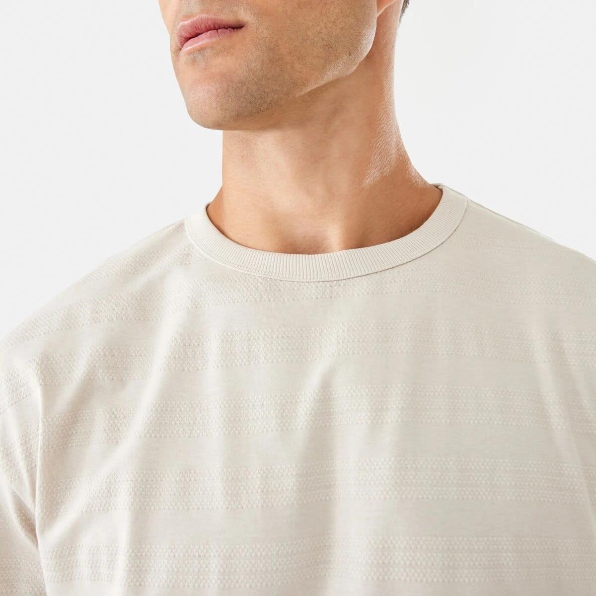 6 Oversized Textured T-shirt Bge Dune, 6 of 6