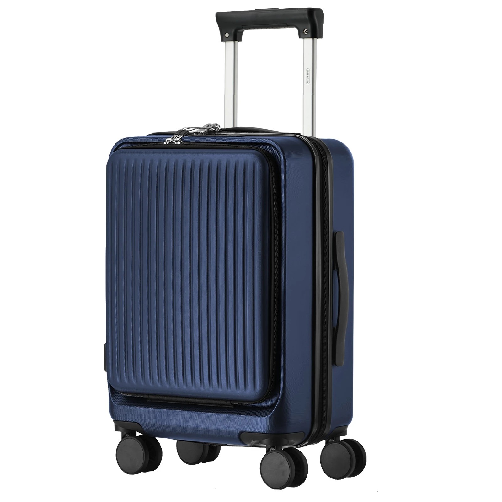 1 Mazam 24" Luggage Suitcase Front Opening Travel TSA Hard Case - Blue, 1 of 8