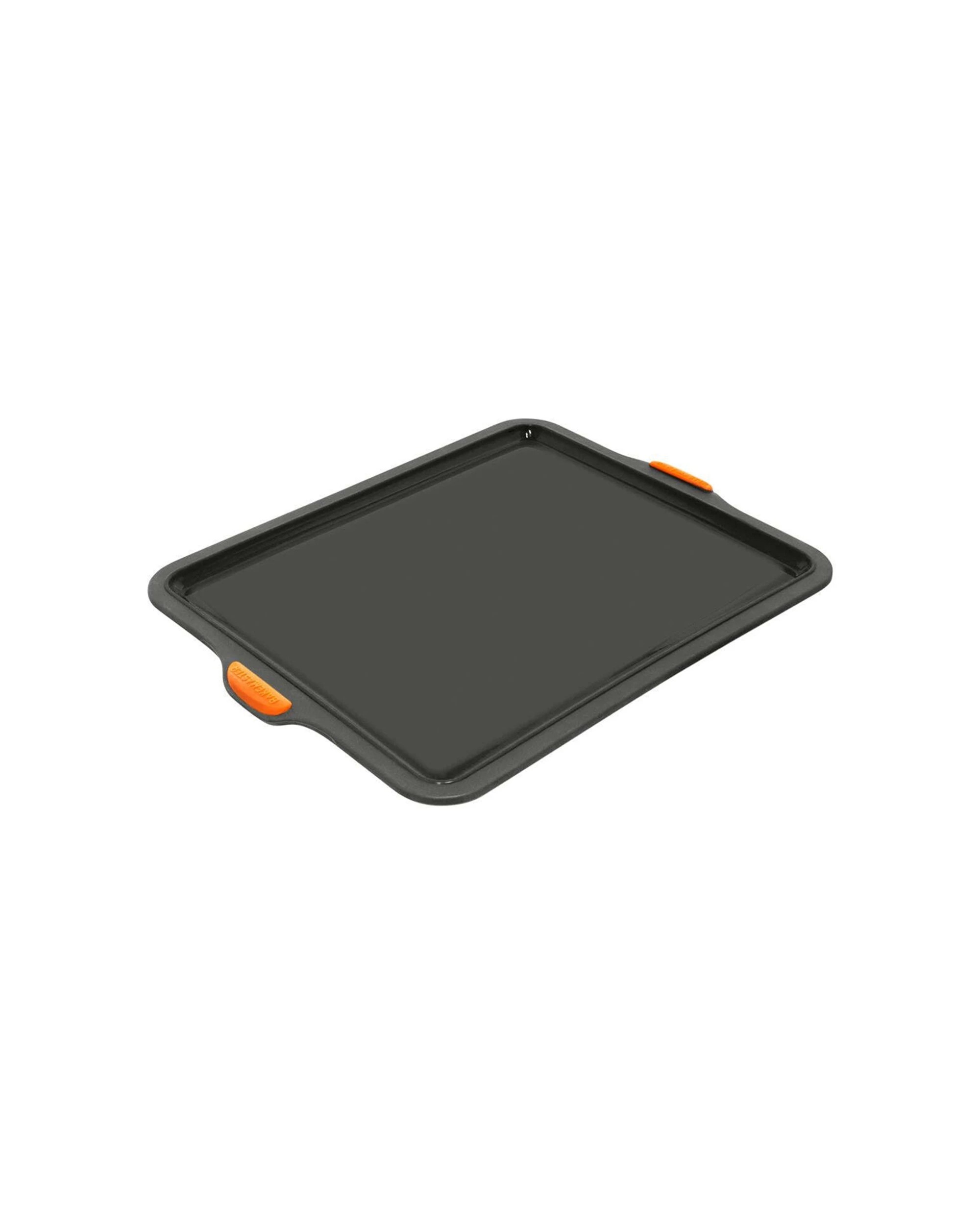 1 Bakemaster Silicone Baking Tray Rectangle Non-Stick Oven Safe Durable - Grey, 1 of 1