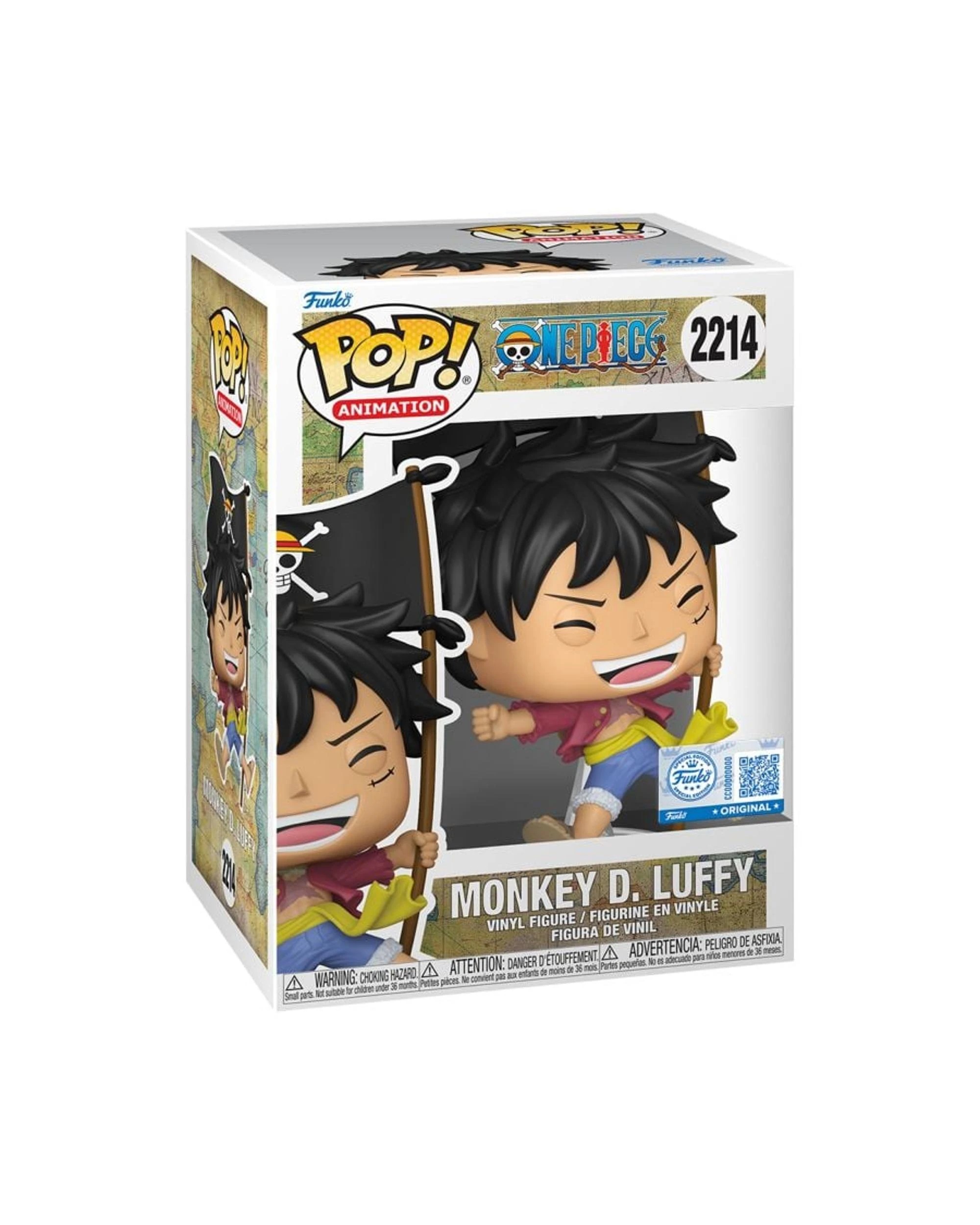 3 One Piece Monkey D. Luffy with Flag Funko POP! Vinyl, 3 of 3