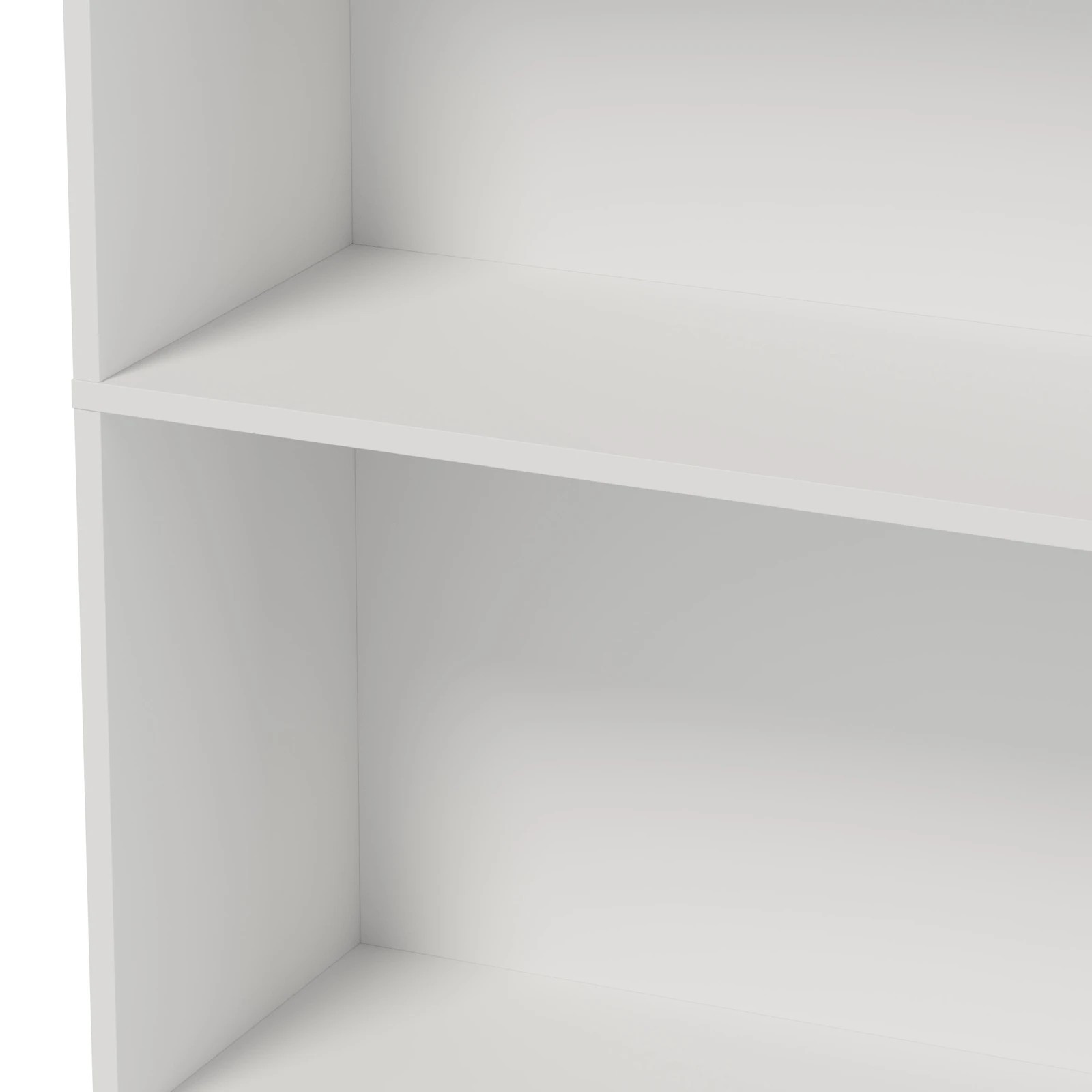 8 Oikiture Tall Bookcase Display Shelf 2 Door Adjustable Storage Cabinet - White, 8 of 8