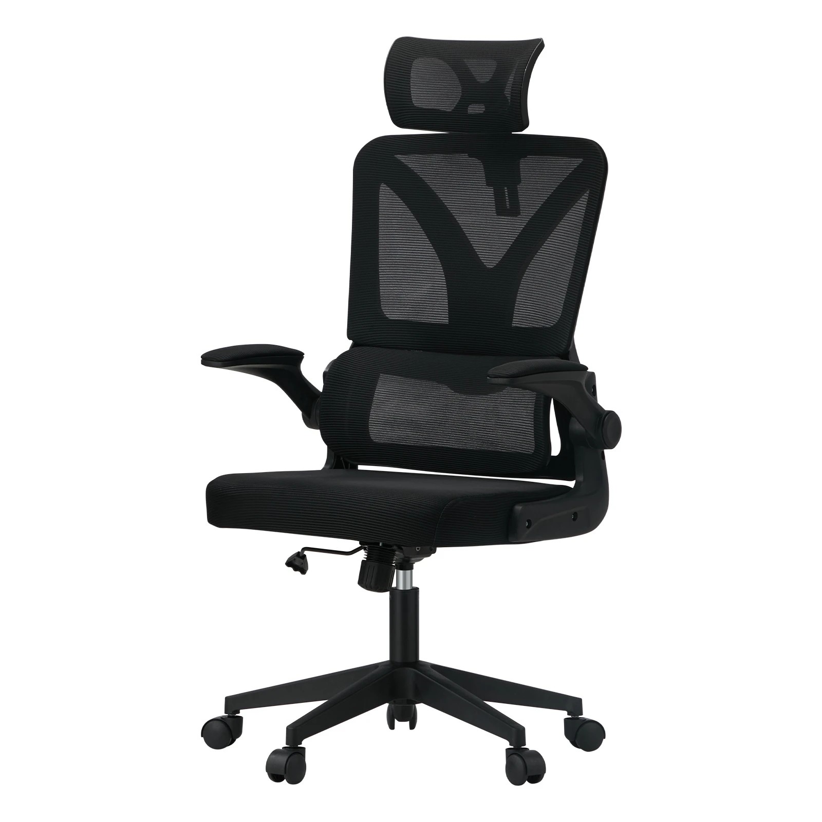 1 Oikiture Mesh Office Chair D-shape
 - Black, 1 of 10