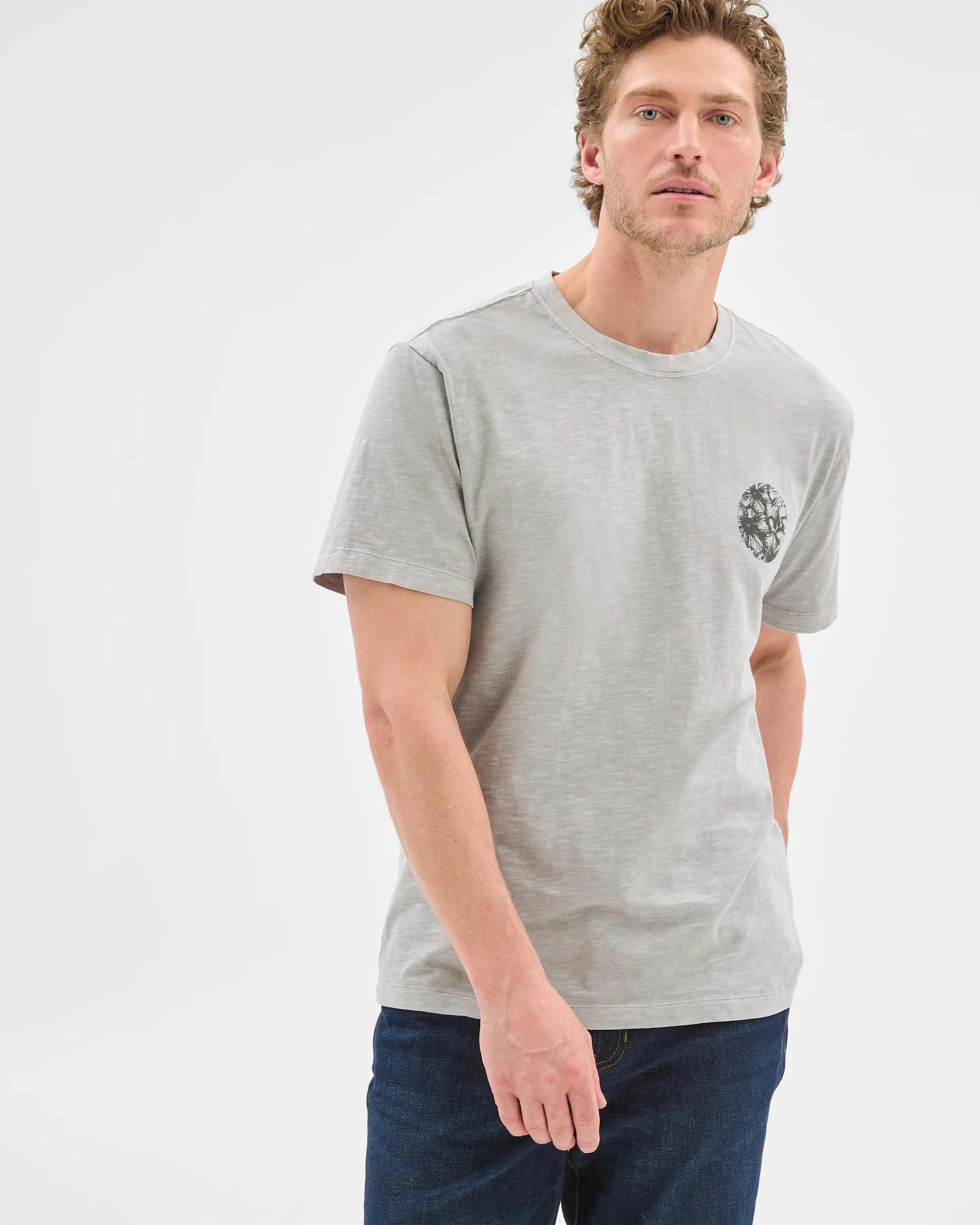 2 Target Australian Cotton Floral Print T-Shirt GREY, 2 of 6