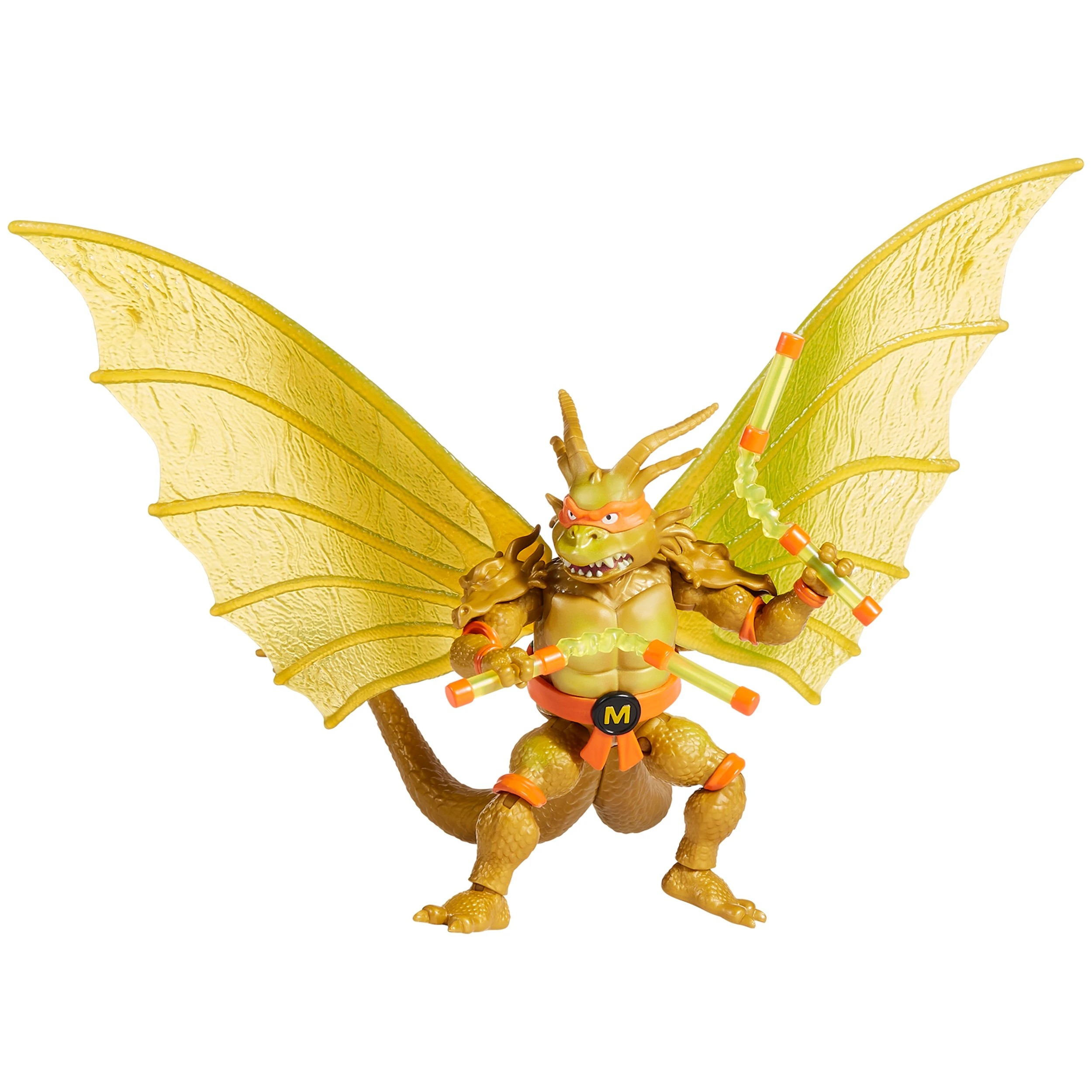 2 TMNT Teenage Mutant Ninja Turtles x Godzilla Figures - Michelangelo x King Ghidorah - Multi, 2 of 5